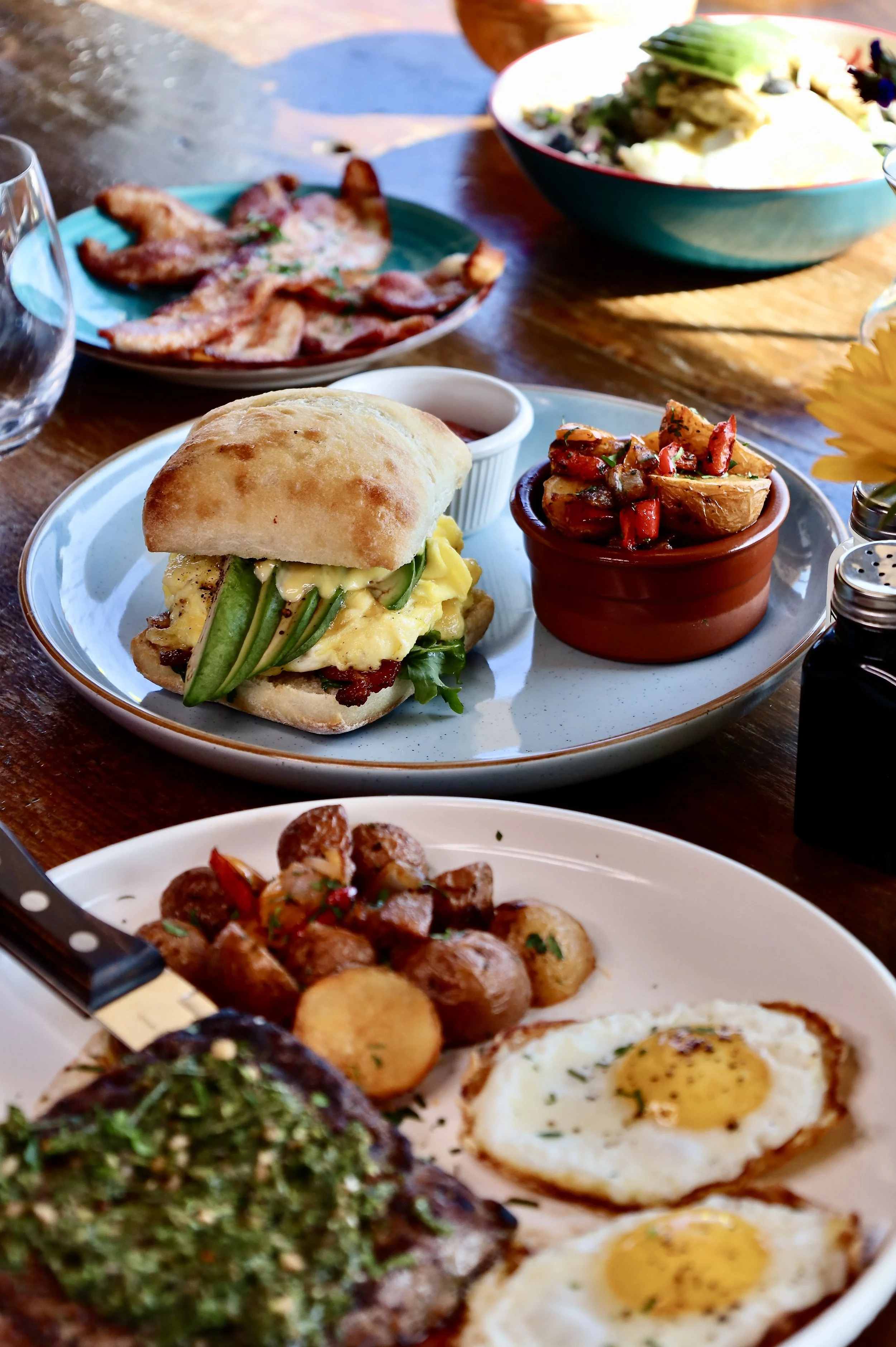 Ciabatta Breakfast Sandwich for Mother's Day Brunch at Mouthful Eatery