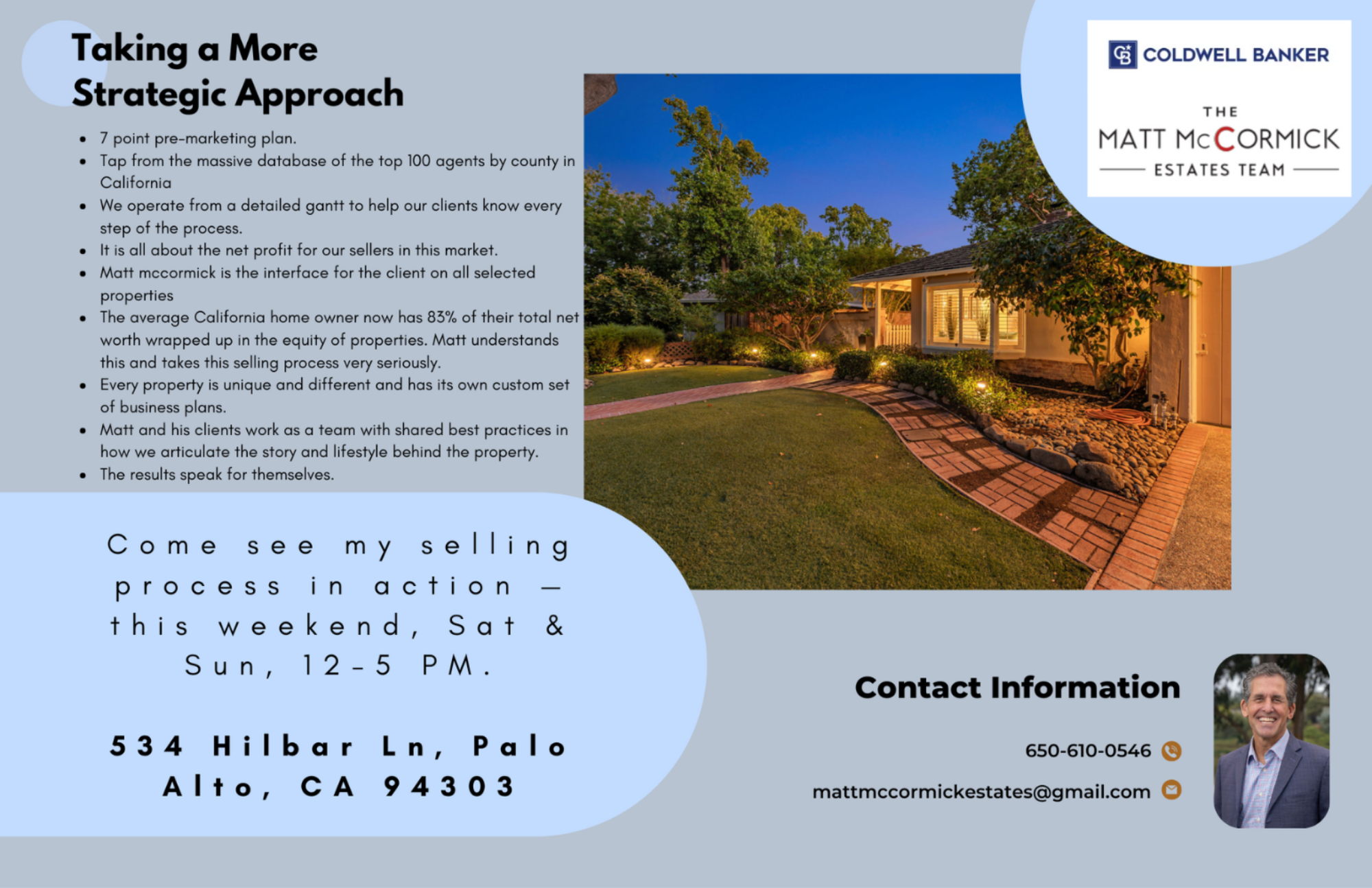 534 Hilbar Ln Open House half card