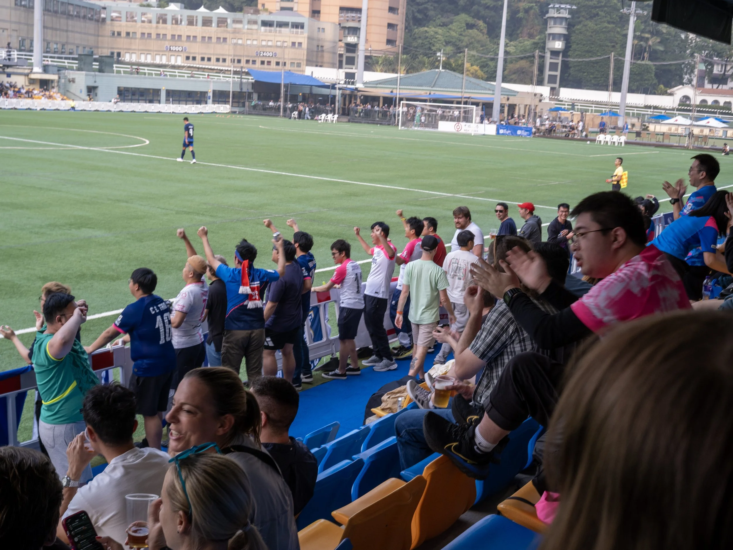 Kitchee fans celebrate their equalizer.