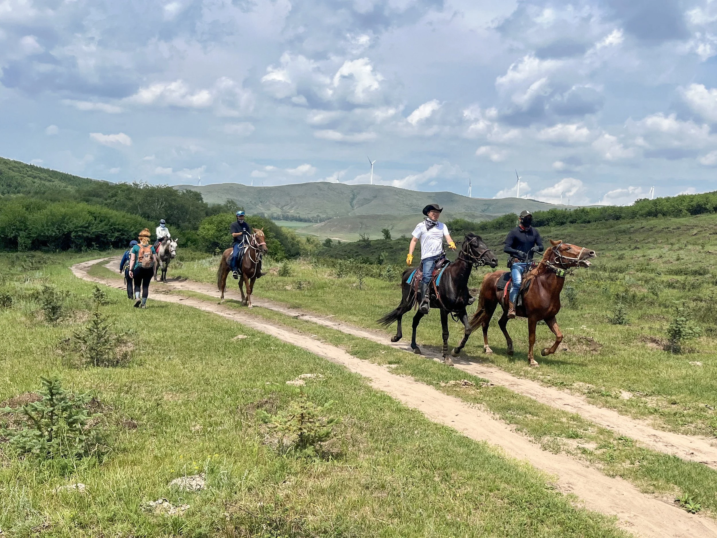 Horseback riding is very popular in the Grasslands.