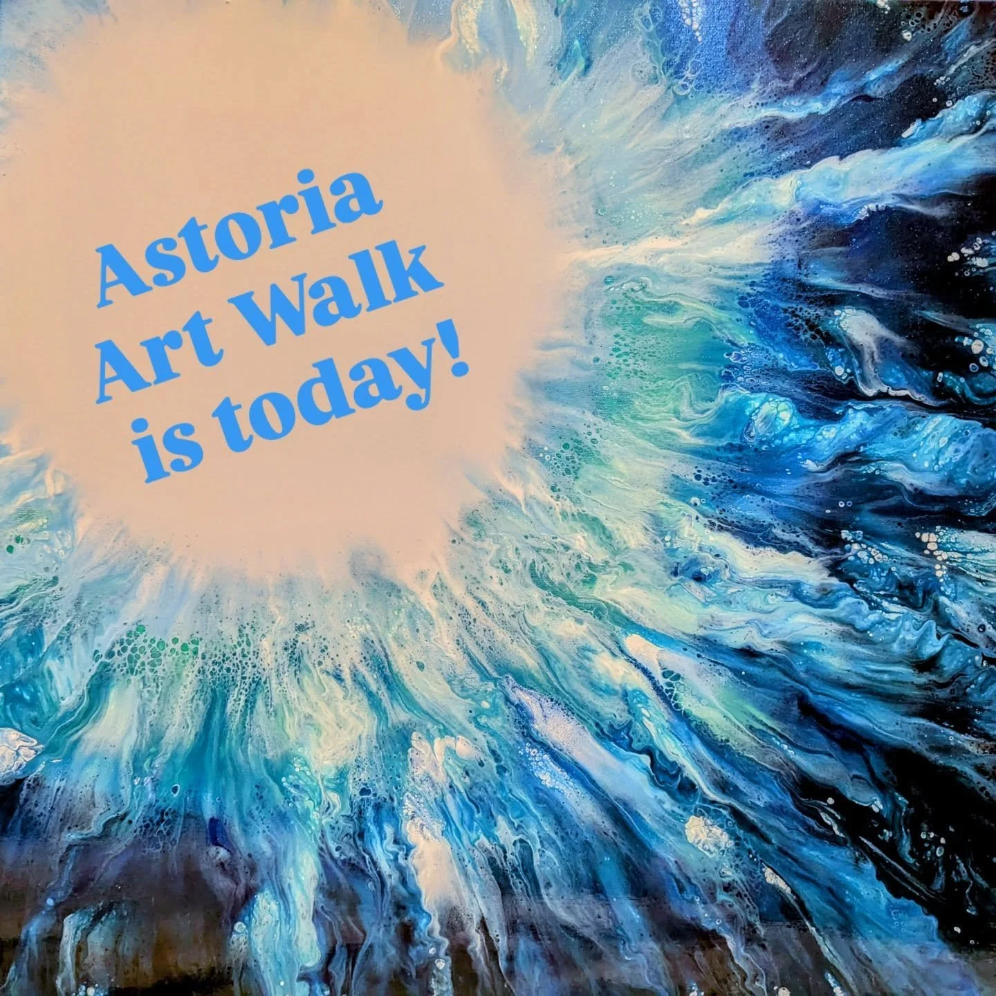 Art Walk is today! Be sure to add Menagerie Co-op to your list 🩵 Open 11-6 at 1162 Marine Drive, Astoria.

#art #abstractart #fluidart #pacificnorthwestartist #astoriaoregon #natureinspiredart