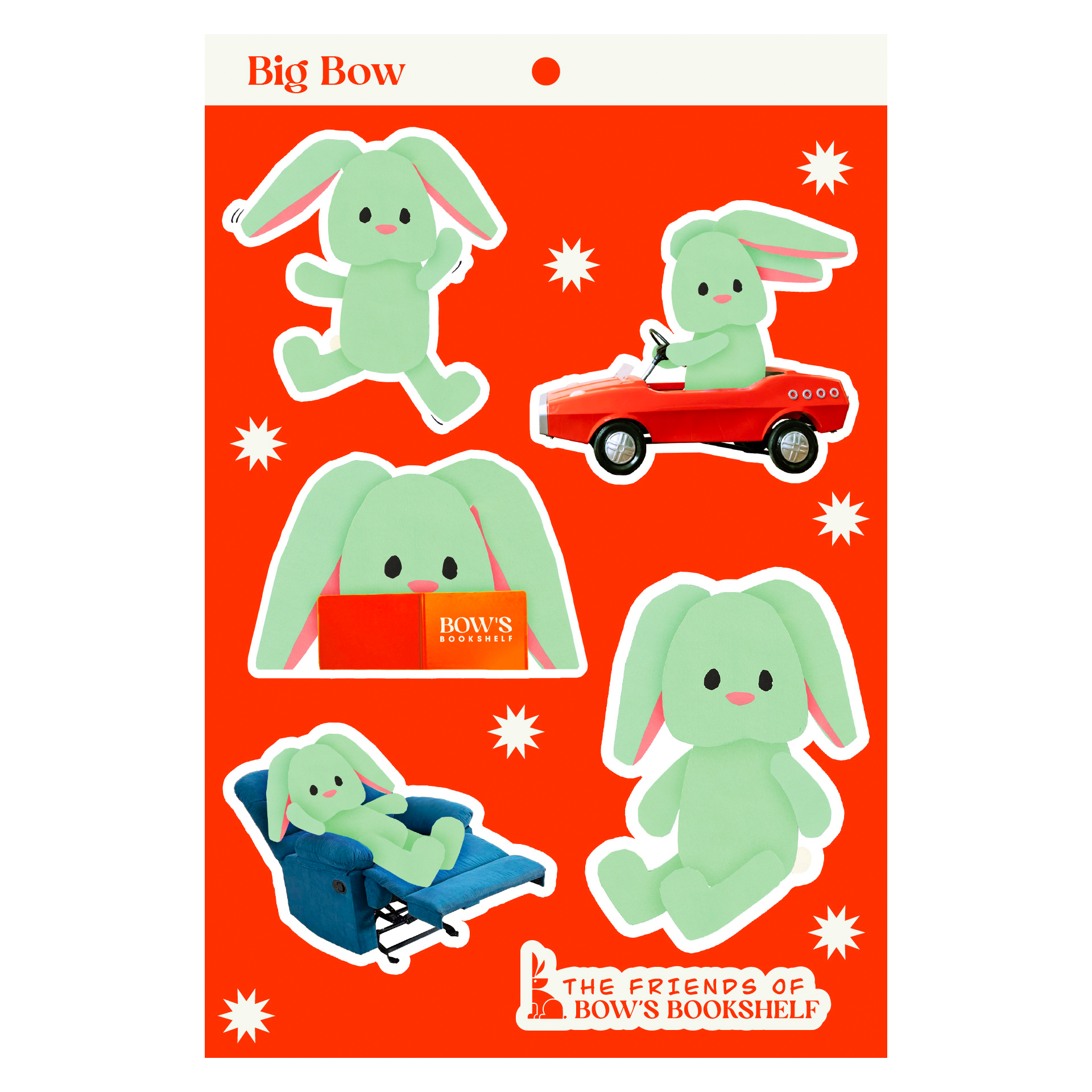 Clarke. It Sticker Clark Sticker Sheet — Bow's Bookshelf