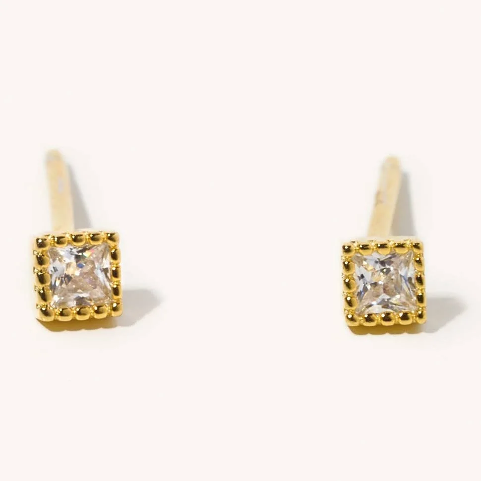 Hadley Crystal Square Studs