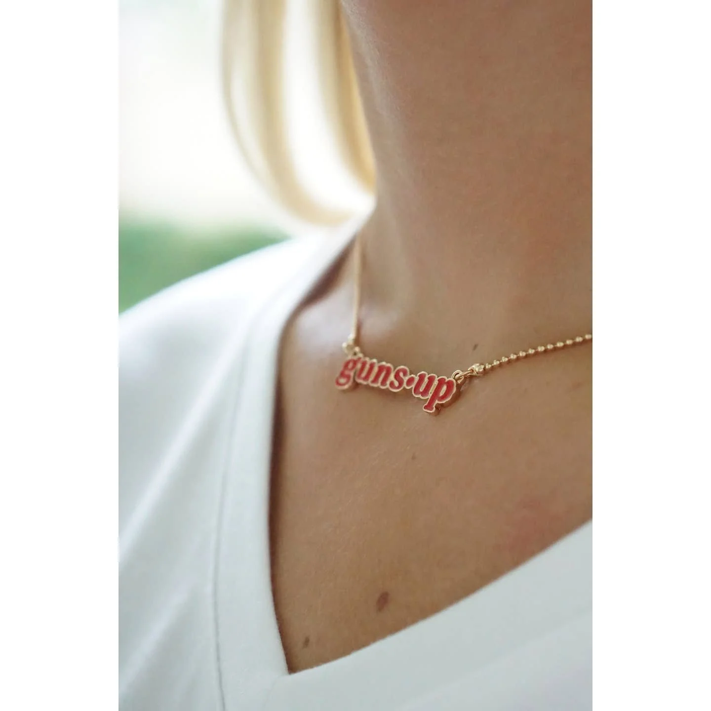Guns Up Necklace
