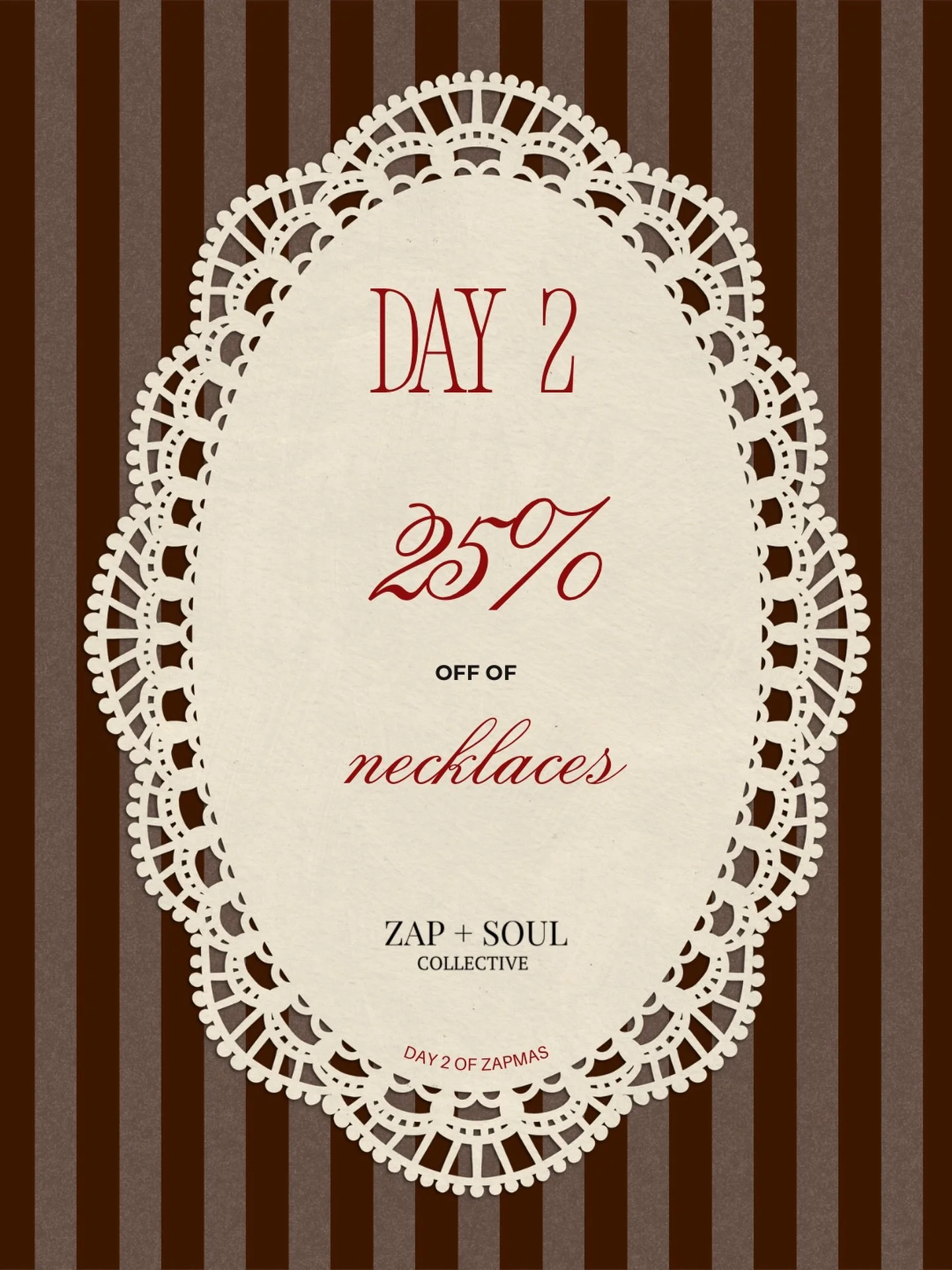 On the 2nd day of Zapmas&hellip;  Zap+Soul gifted me&hellip; ☁️

25% off of our Necklaces! 🫶🏼✨