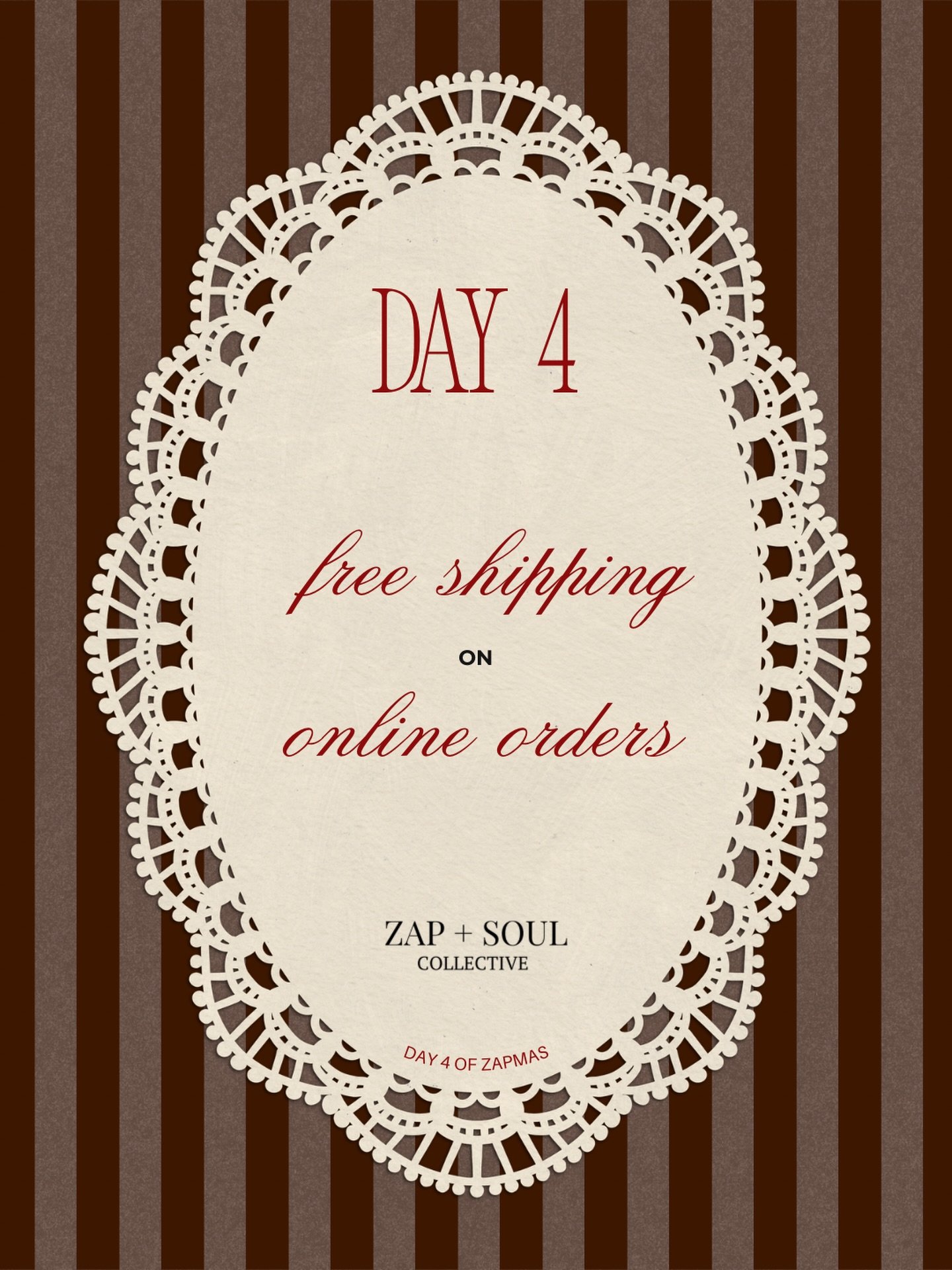 On the 4th day of Zapmas&hellip;  Zap+Soul gifted me&hellip; ☁️

FREE SHIPPING on all online orders! 🫶🏼✨