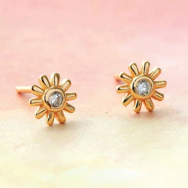 Sunburst Crystal Stud
