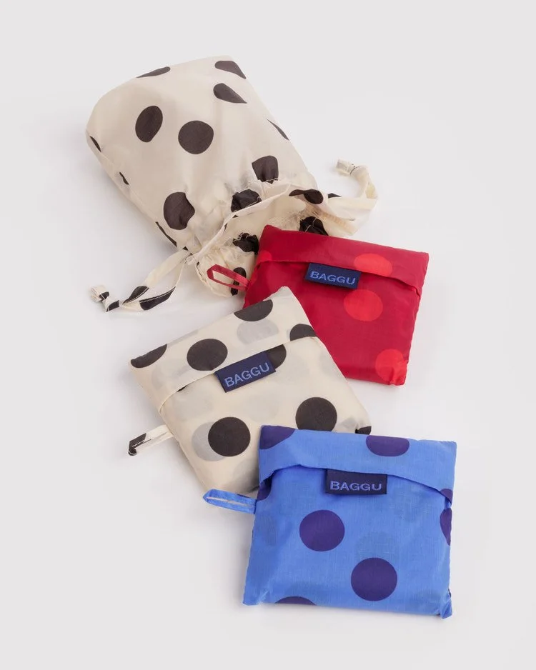Polka Dot Mix Standard Baggu (Set of 3)