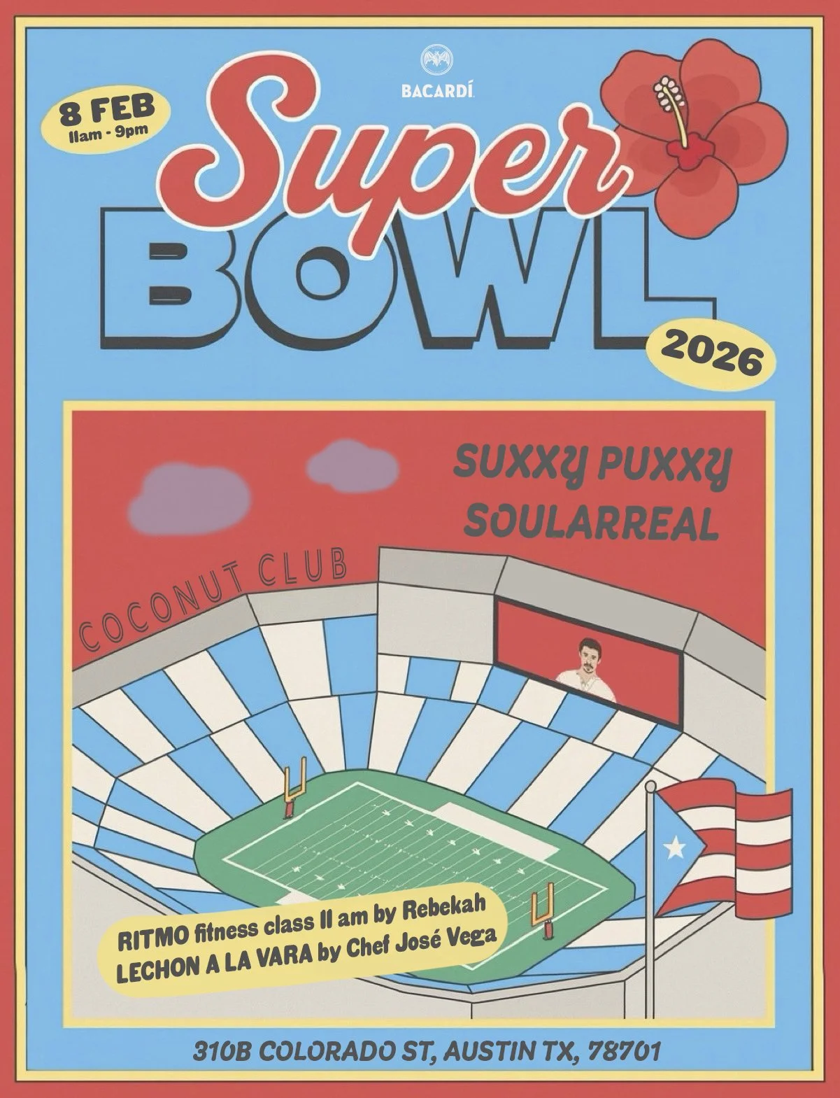 BAD BUNNY EN EL SUPERBOWL WATCH PARTY @COCONUT CLUB