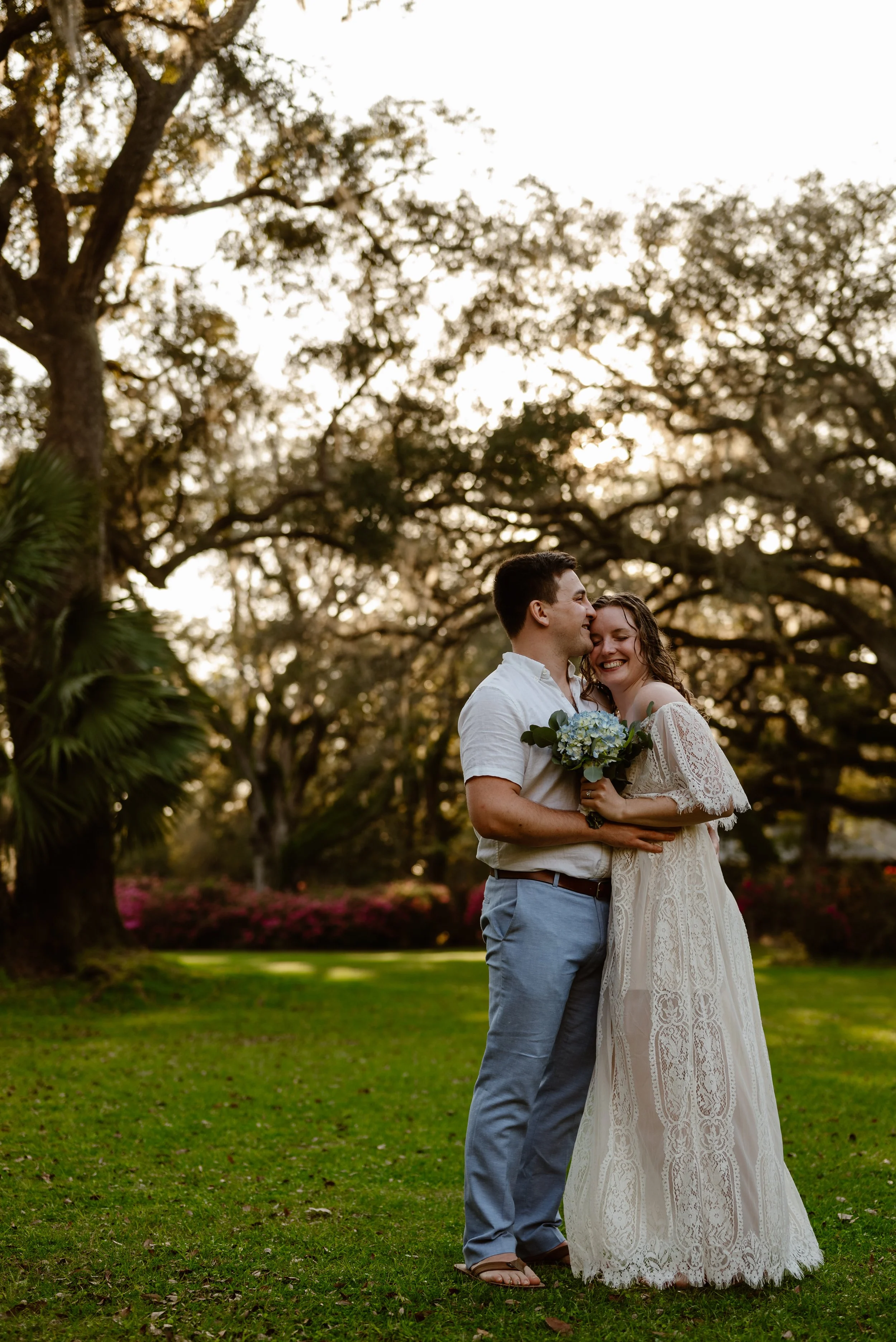 A boho outdoor summer adventure elopement