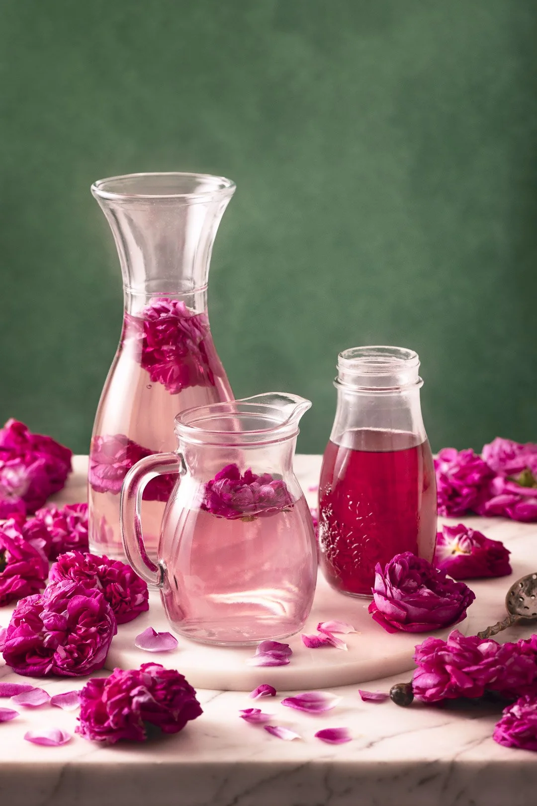 rose syrup, edible flower, rose, romantic, rose water