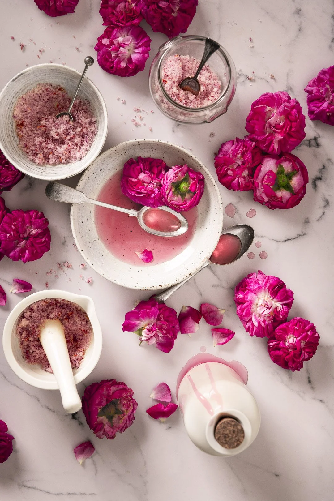 rose syrup, edible flower, rose, romantic, sugar