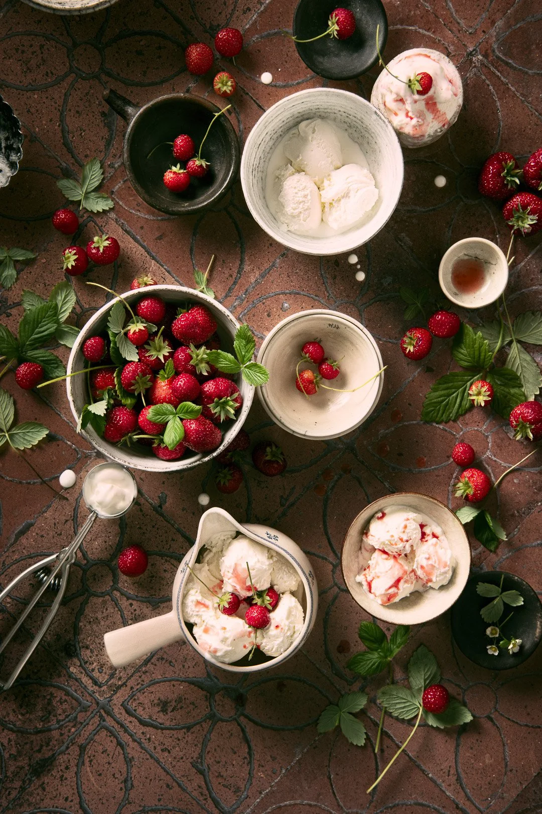 ice cream, strawberry, berry, fruit, gelato, italian gelato, fresh, dessert