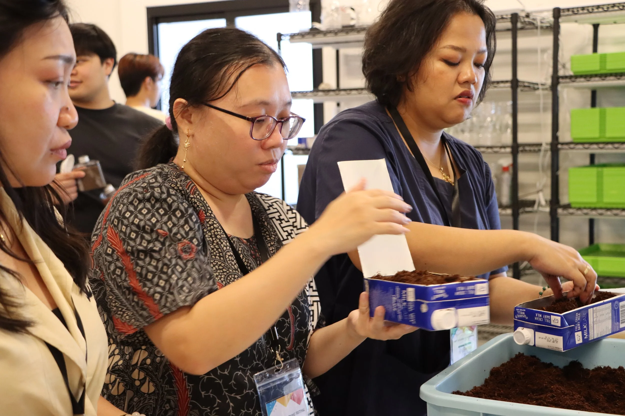 Being immersed in urban agriculture- a hands-on experience at Greenloop Farms.