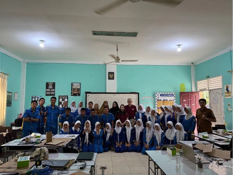  Teachers and students from  — A group photo of the  