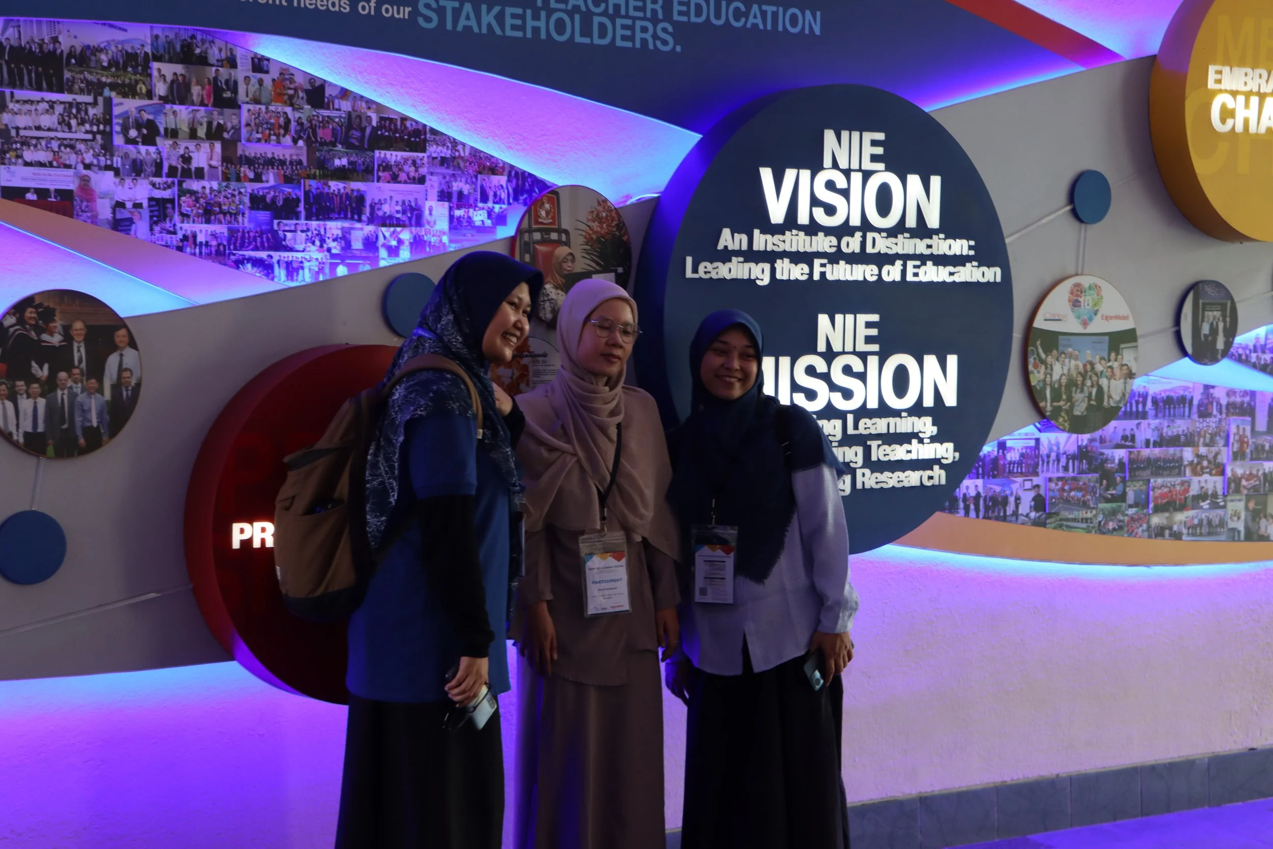 Commemorating the occasion with a photo opportunity.