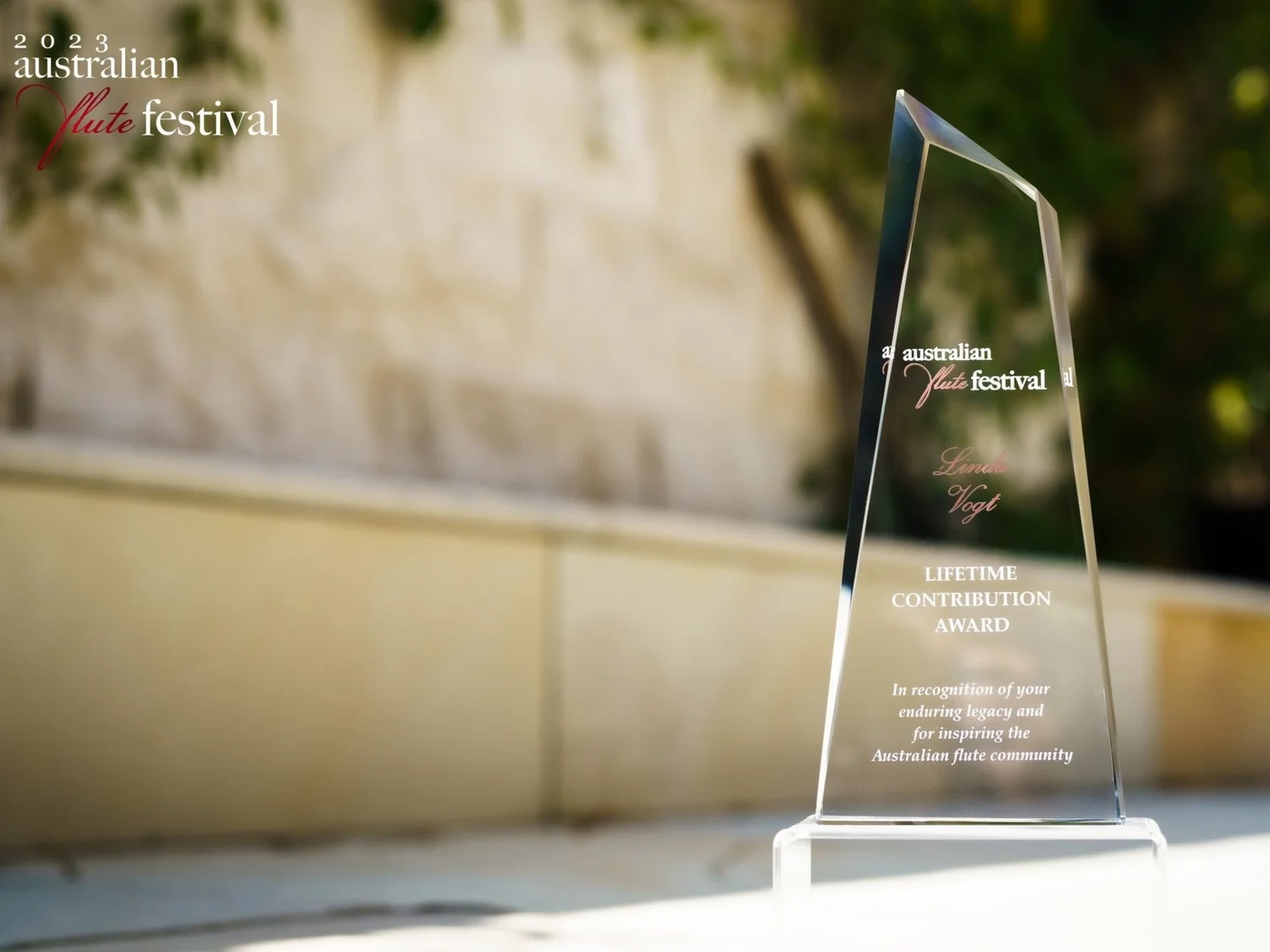 LIFETIME CONTRIBUTION AWARD — Australian Flute Festival