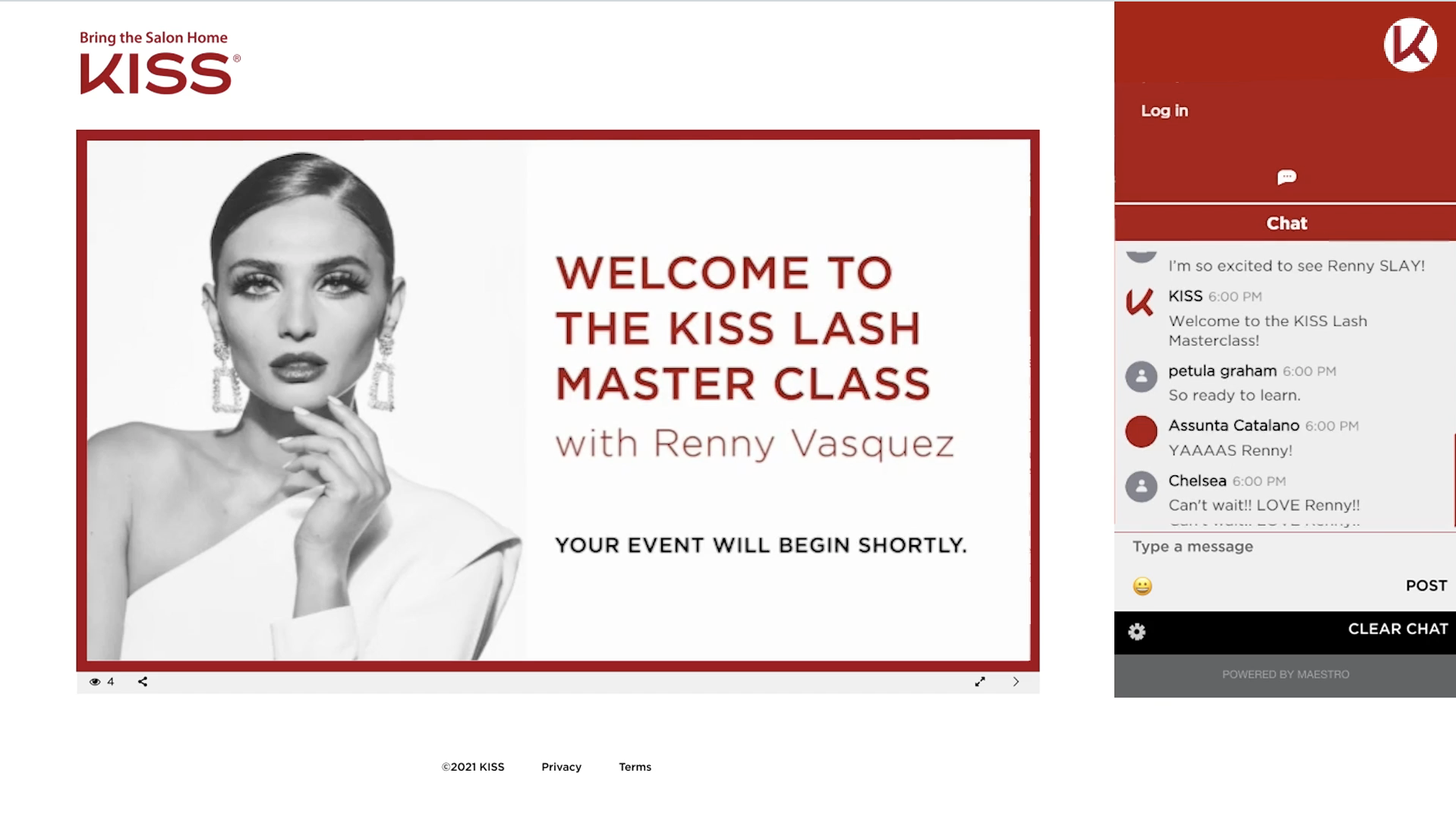 Kiss Cosmetics | Masterclasses (4x)