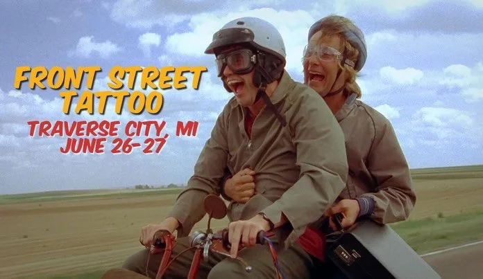 ⭐️❤️⚡️ IT&rsquo;S THE 4TH ANNUAL FRONT STREET GUEST SPOT ROAD TRIP ⚡️❤️⭐️ June 26-27th I&rsquo;ll be back at @frontstreettattoo in TC TO SEE old and new clients!!!! DM 2 SNAG A SPOT missed ya can&rsquo;t wait to see ya!!!