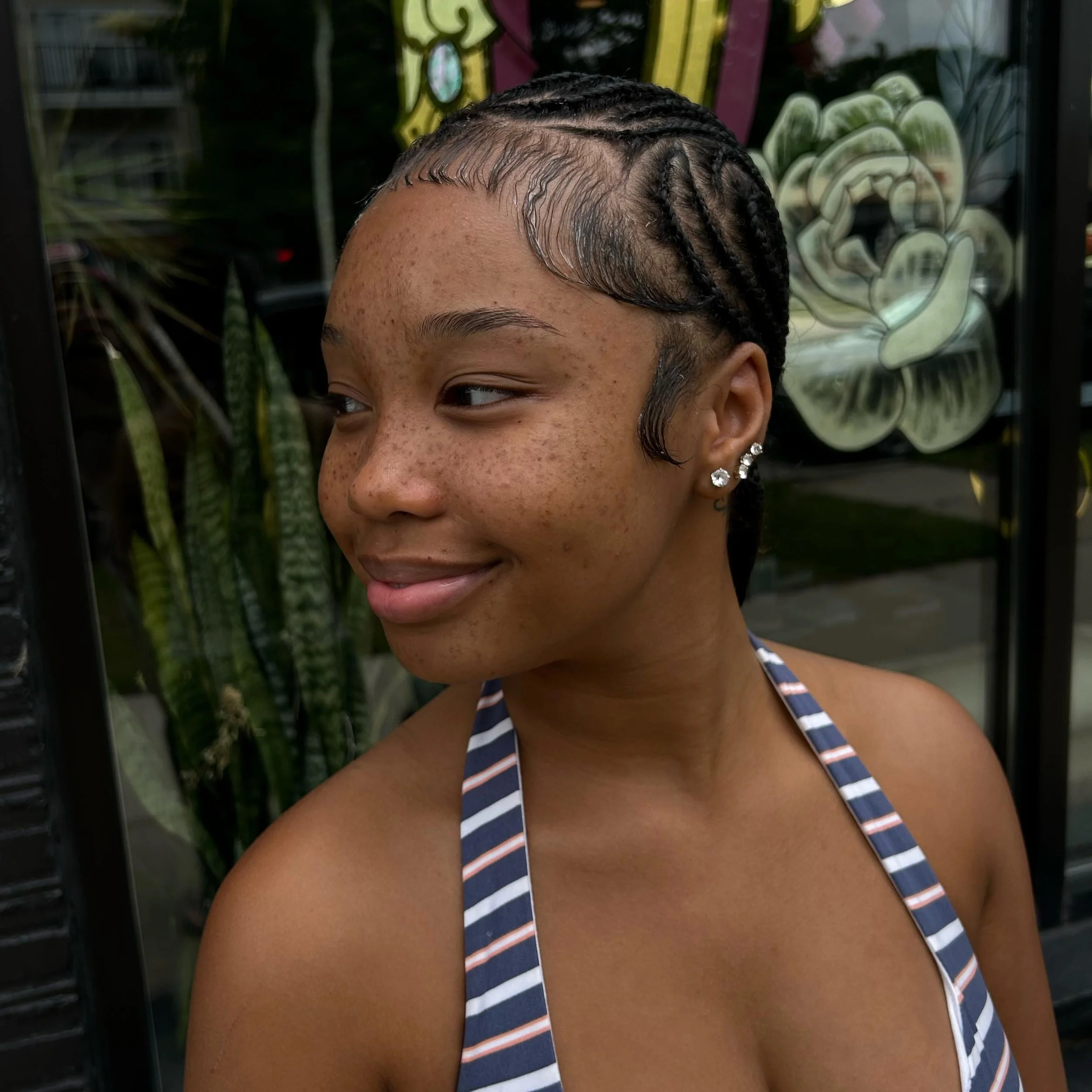 FULL COVERAGE FRECKLES &amp; BEAUTY MARKS most healed, some fresh on the lovely Cherish &amp; TK thnx for braving this 90&deg; day to come see me <3