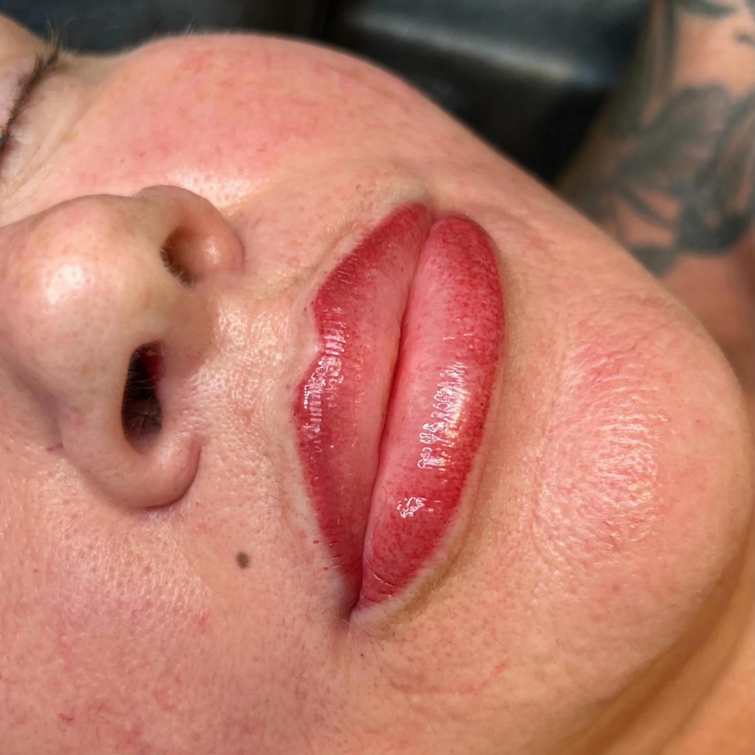 Ombré Lip Blush + Healed Beauty Mark
