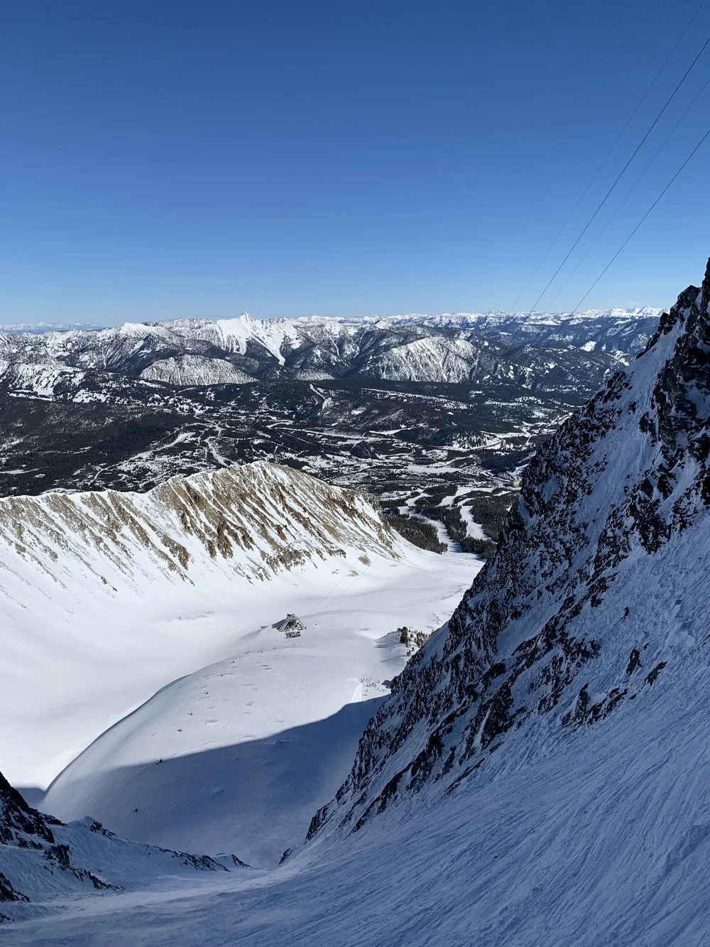 Looking Down From Big Couloir