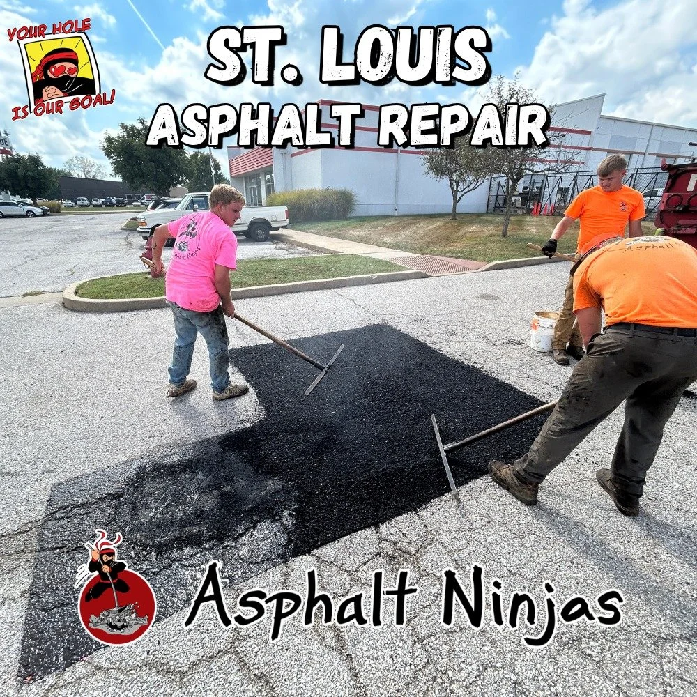 #1 company in St. Louis that focuses exclusively on asphalt repairs! Want a free estimate? Send us a photo of your hole and we'll send a quote back right away! Getting your asphalt repaired has never been so easy! 

#asphaltninjas #PotholePatrol #asp