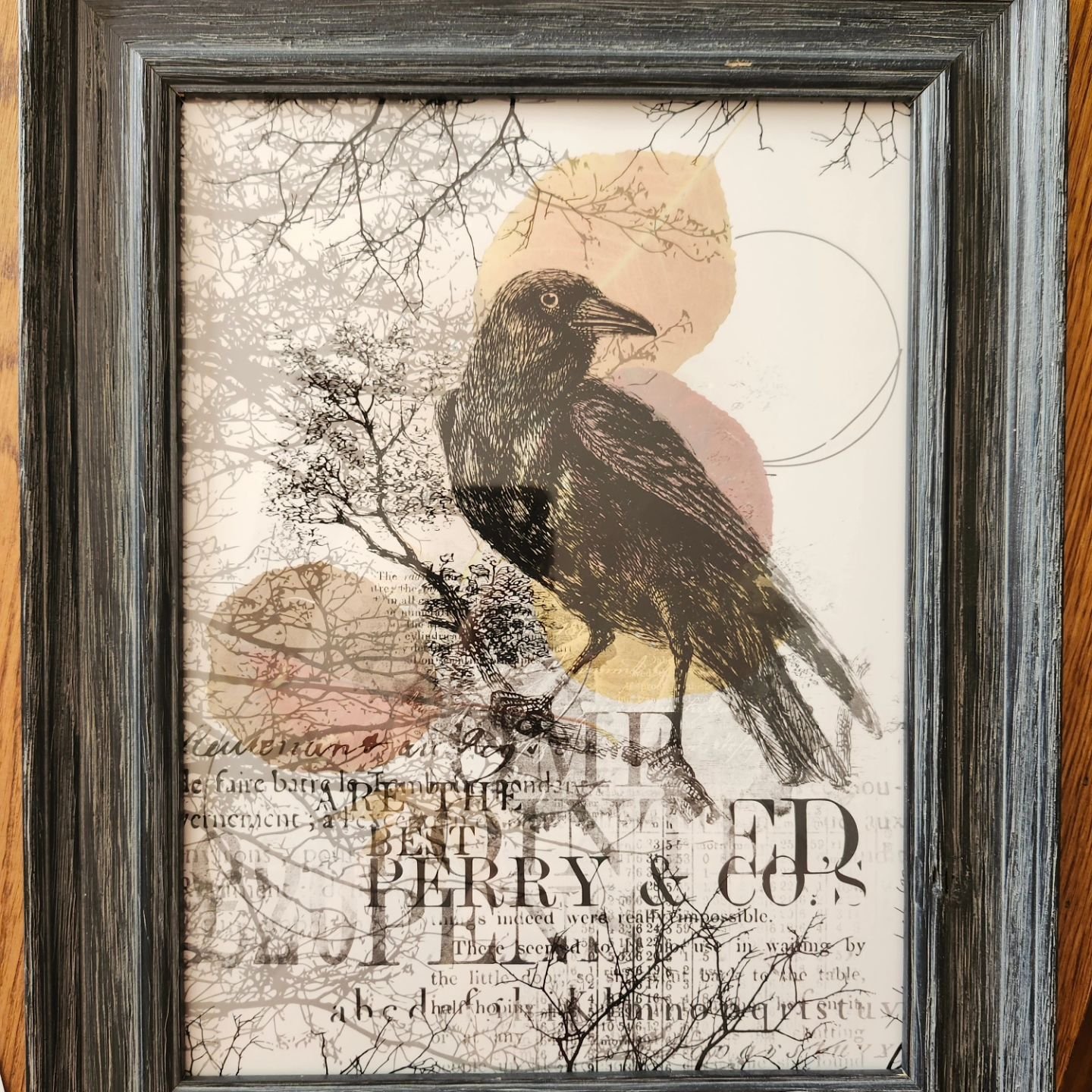 Finally framed! This is the digital representation for an encaustic wax artwork I did a few years, which sold. This piece is now for sale and will be debuting at the Wildlife Art Expo in Anaconda later this month.

#digitalart #crowart #crow #brosenl