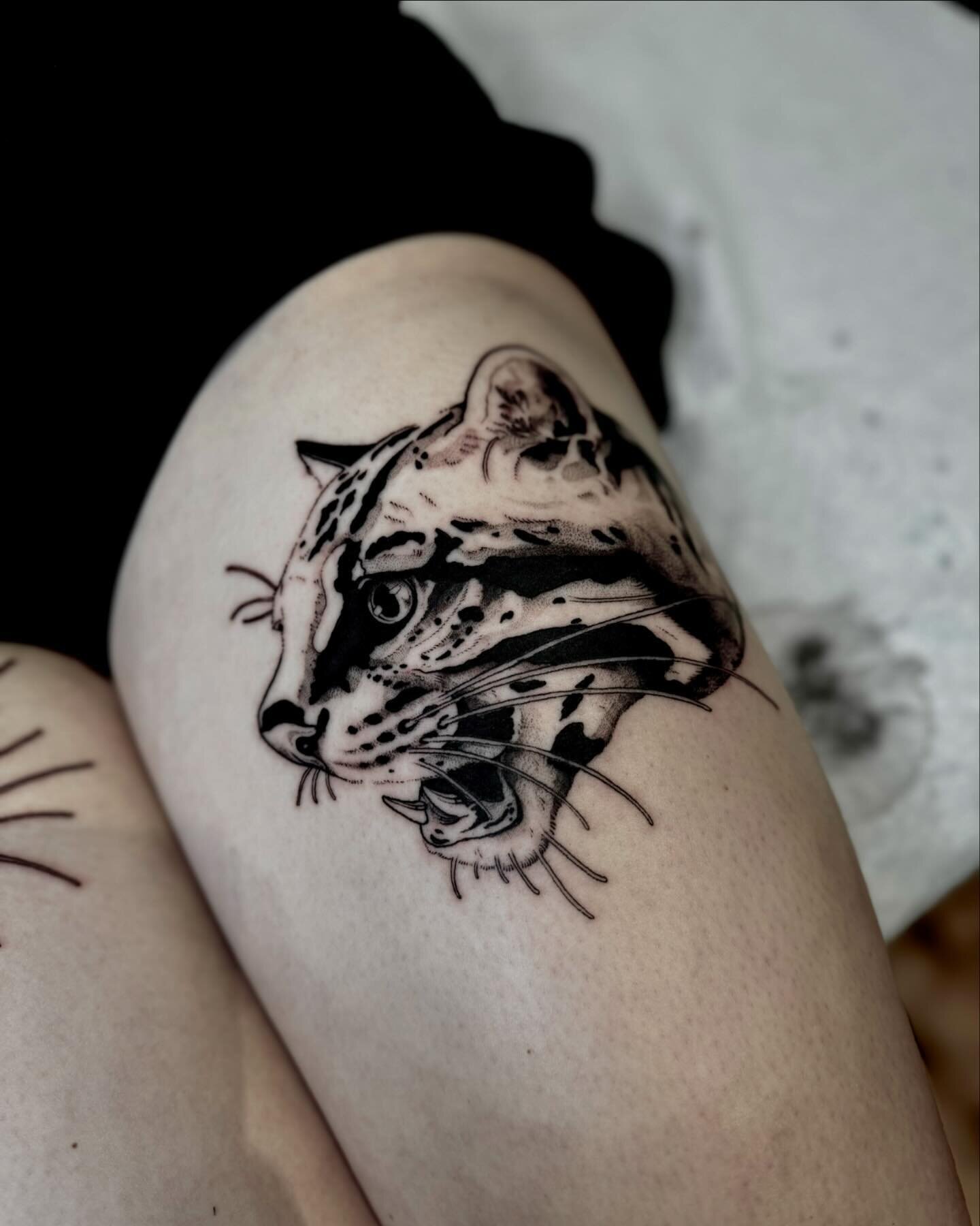 🐯🐱 &bull; thanks Chloe! 

Made @leschochottes_tattoo 

.
.
.
.
.
#blackworkers #blackworksubmission #blackworktattoos #illustrativetattoo #tttism #darktattoos #darktattoo #cattattoo #cattattoos