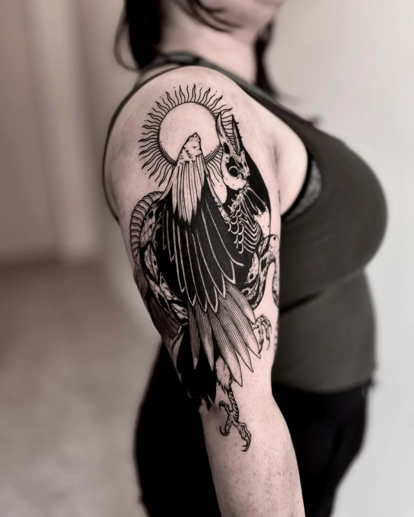 𝐒𝐮𝐦𝐦𝐨𝐧𝐢𝐧𝐠. 

Thank you Jessica for traveling to see me and sitting for two days like a rock 👊

.
.
.
.
.
#blackwork #blackworkers #blackworktattoo #blackworknow #blackworksubmission #artobscurae #tttism #darktattoo #darktattoos #blackworkar