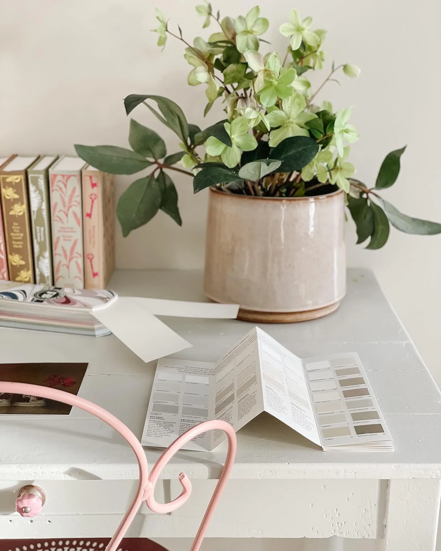 Contemplating new paint colours and wallpaper for the living and dining room as we are both fed up with what we have. People often ask us if we don&rsquo;t find that too much work and the answer is no. We also love doing it.