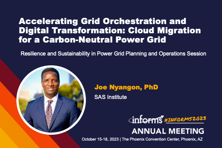 Dr. Nyangon Highlights Cloud-Driven Grid Orchestration at INFORMS Conference