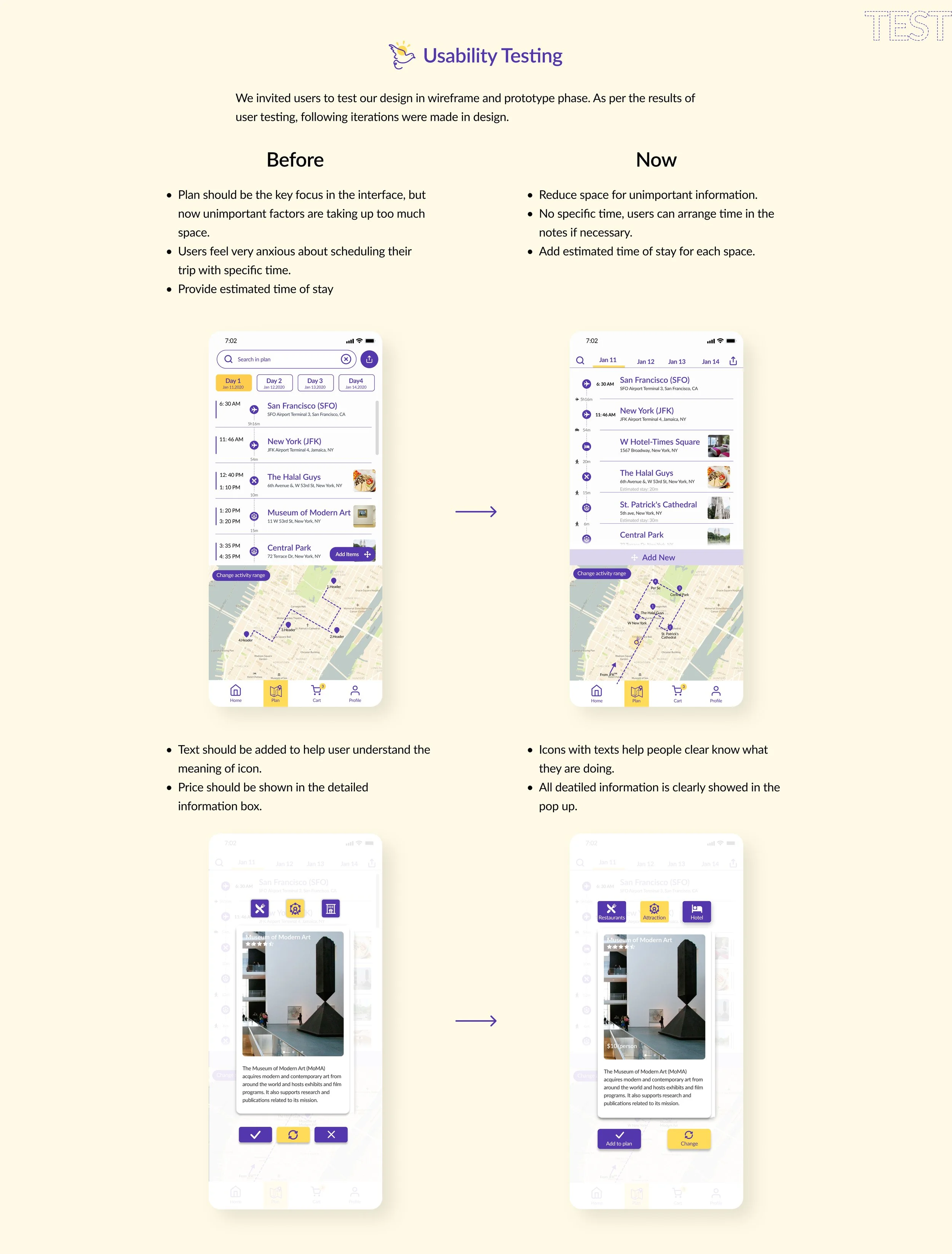 user test