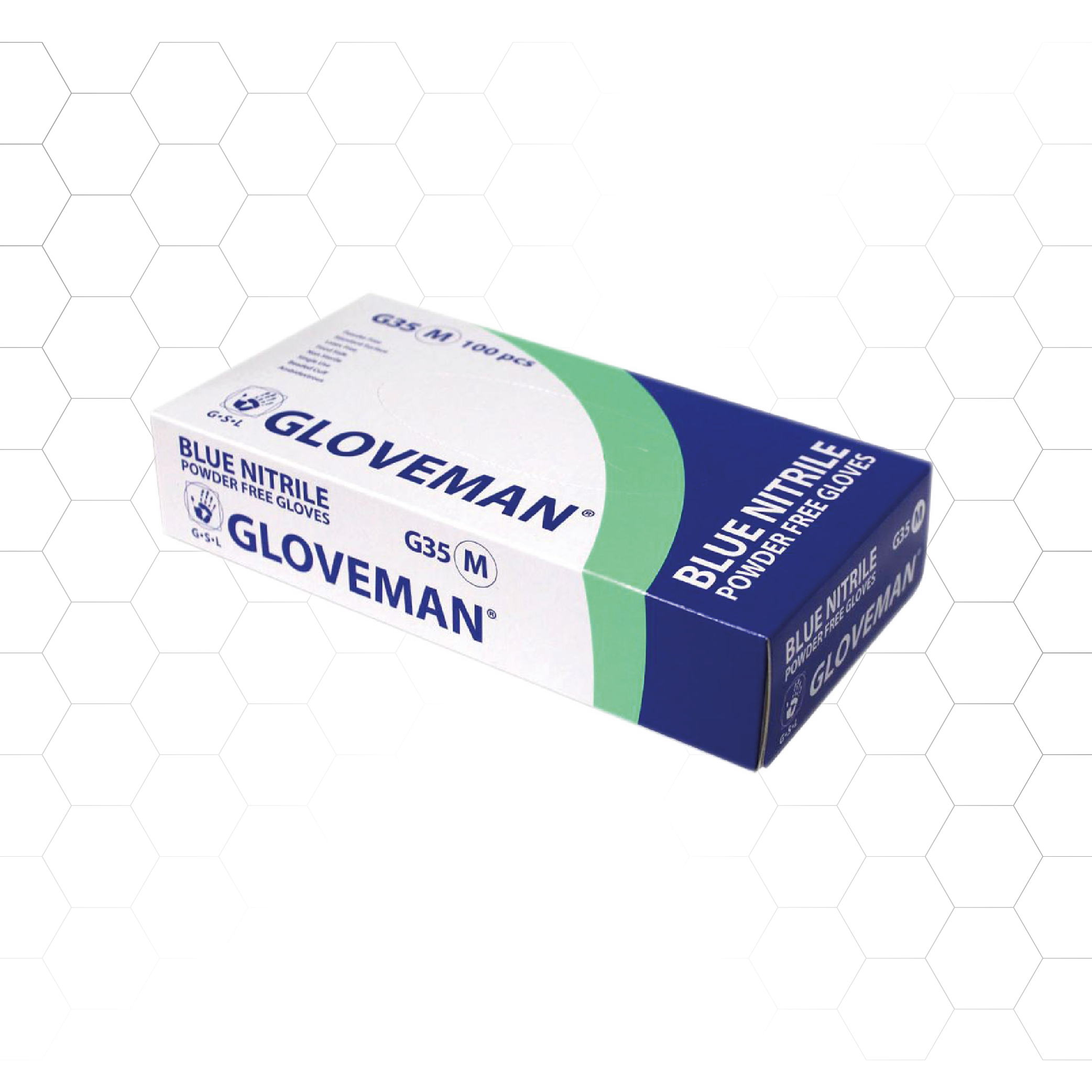 Gloveman Nitrile Blue Gloves Powder free (10 boxes) — Supply Me Ltd