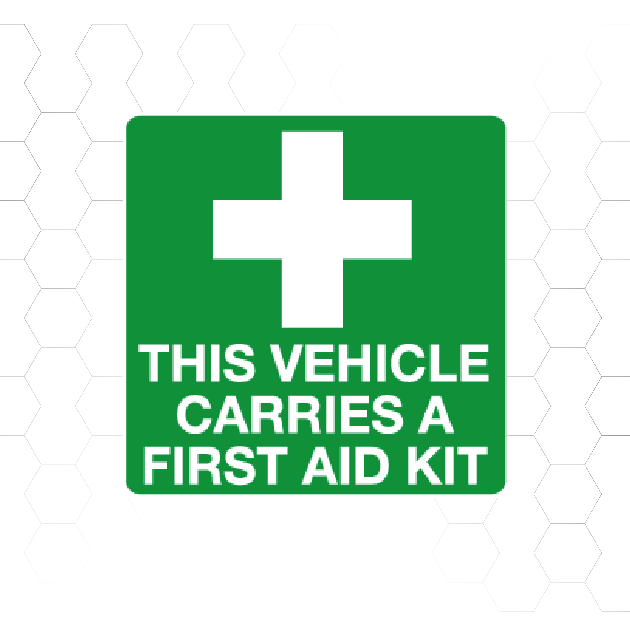 Vehicle First Aid Kit Sign — Supply Me Ltd