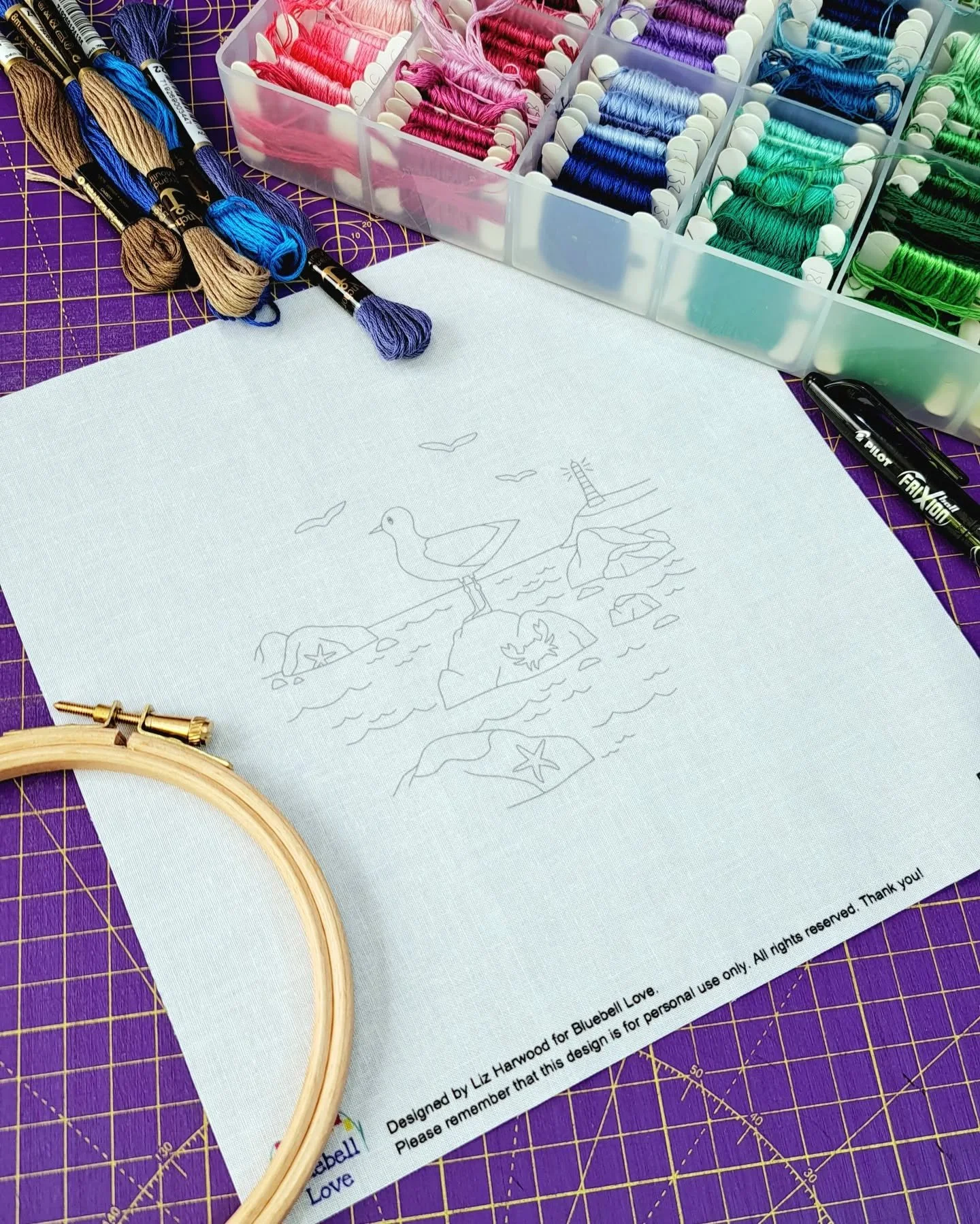 I&rsquo;m gonna be stitching my gully panel next!&nbsp;😄🪡
I&rsquo;ve had a little break since finishing the Bee and Echinacea panel (I always seem to need a tiny moment before diving straight into the next one&nbsp;😅) - but I think I&rsquo;m just 