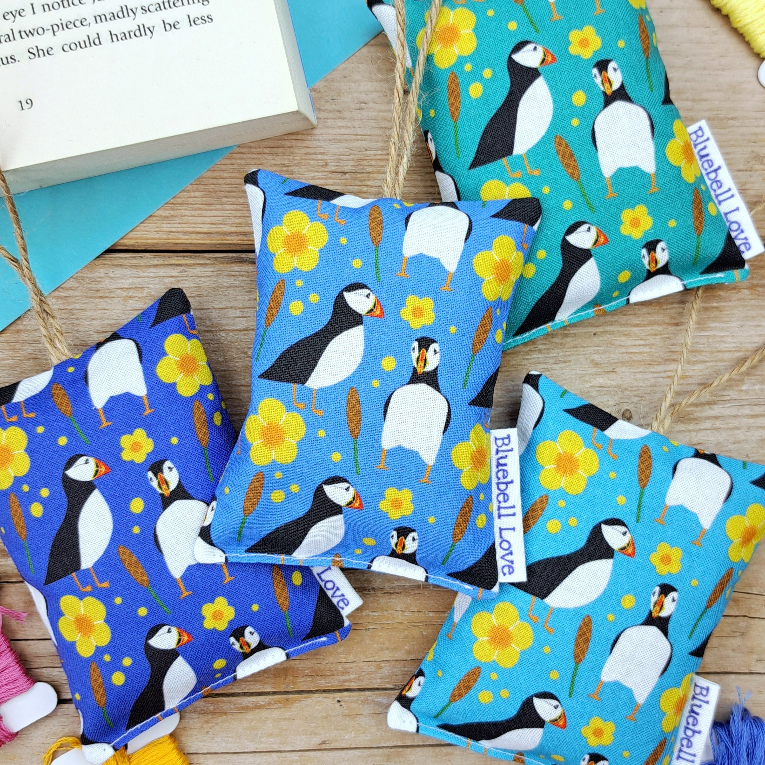 Puffins - Lavender Bag