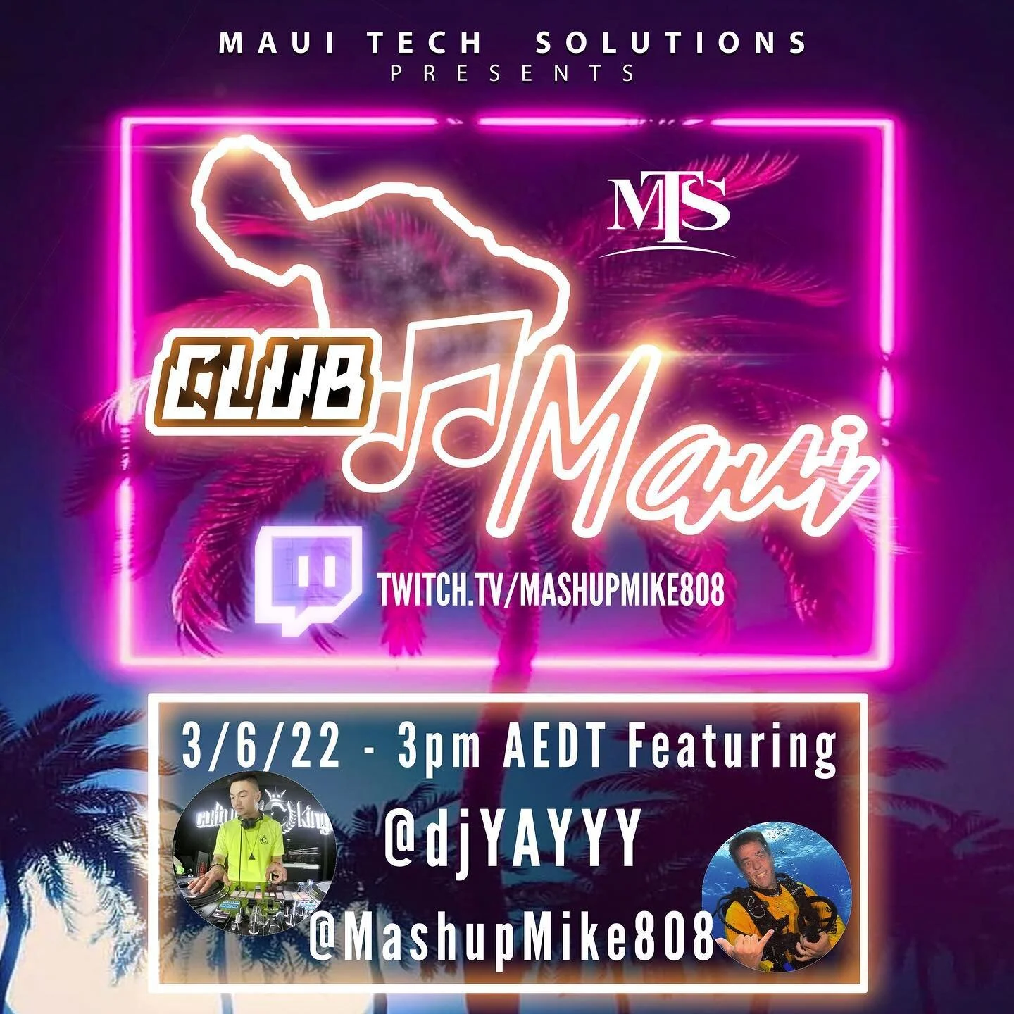 Alongside my Hawaiian brother @mashup_mike This Sunday starting from 3PM AEDT!! Link in bio! 🥷🥷🎵🎼🎶🎧📀💿