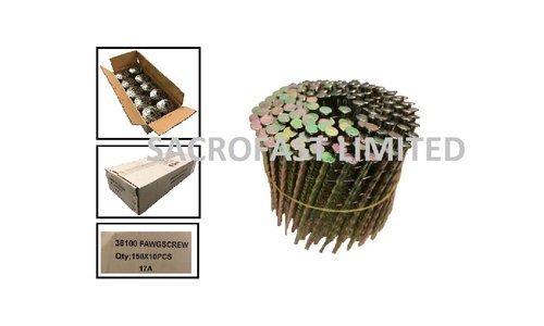 100MM COIL NAILS 3.8 Galv Screw