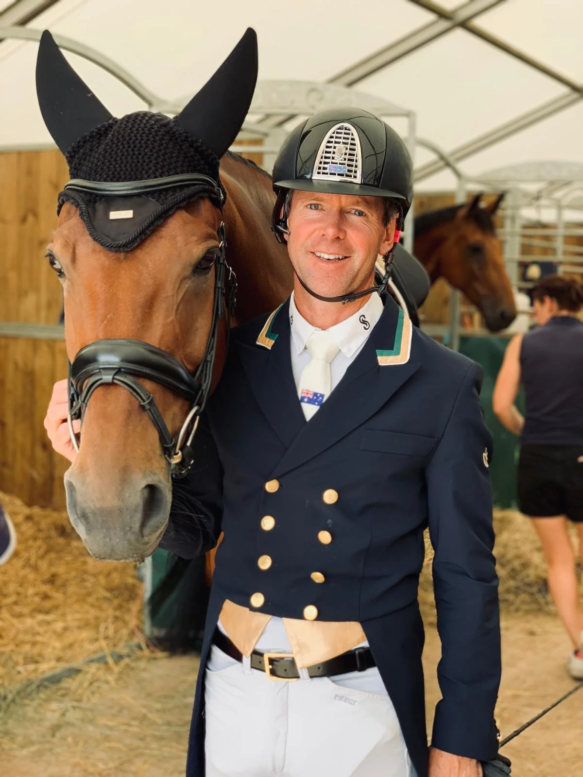 Kevin wearing Kep Italia and Flying Changes Tail Coat