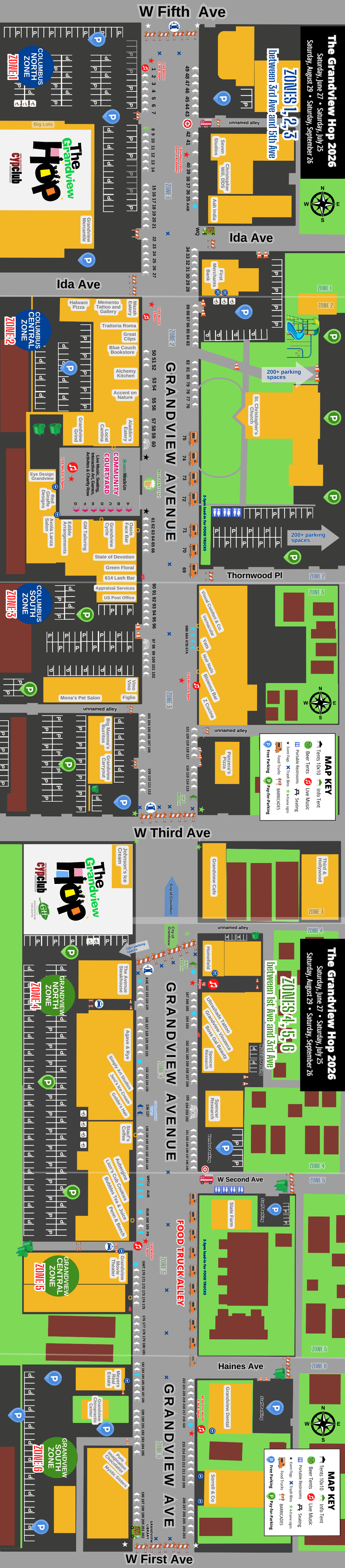The Grandview Hop 2026 Event Map