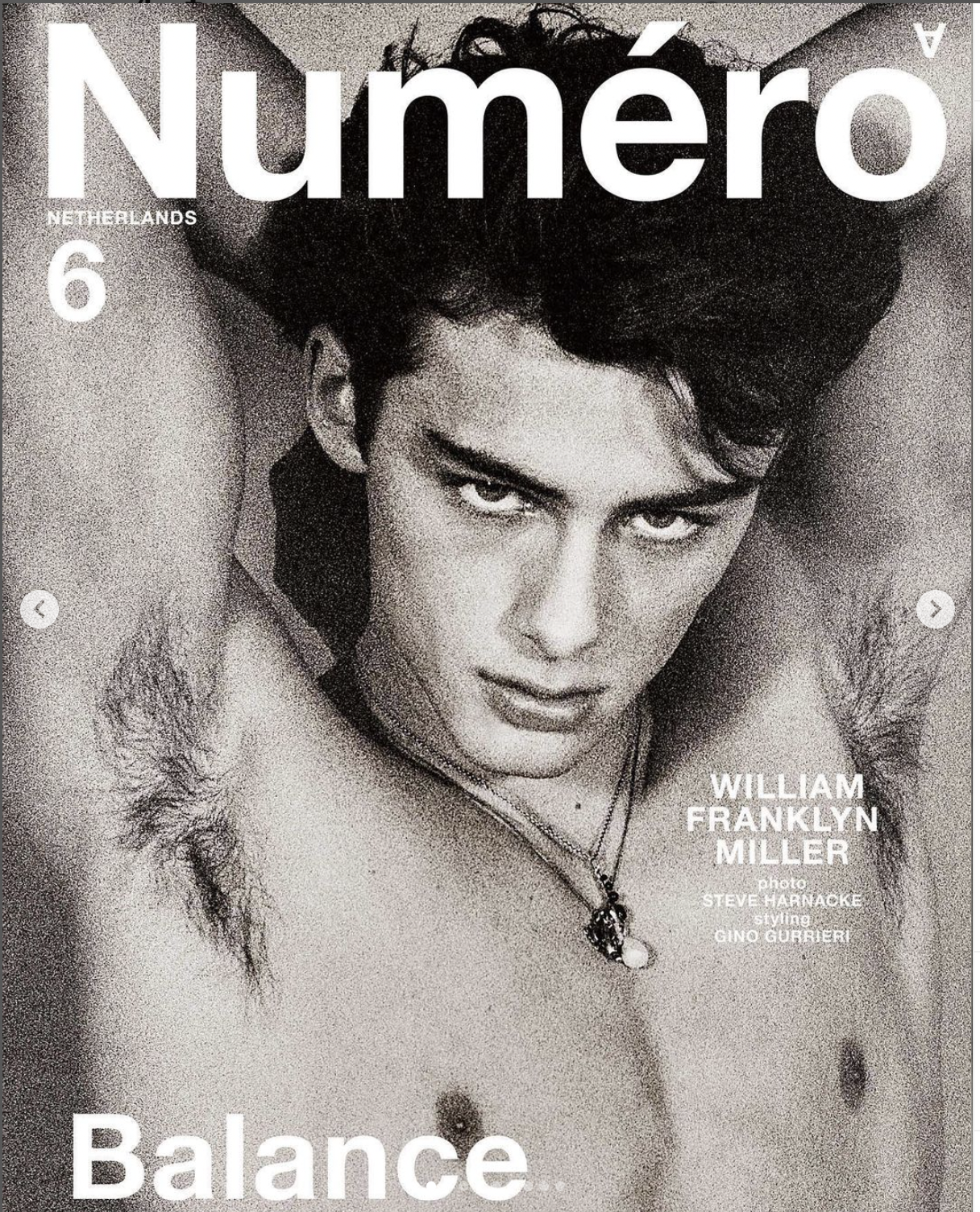 NUMERO NETHERLANDS ISSUE 6 COVER WITH WILLIAM FRANKLYN MILLER.