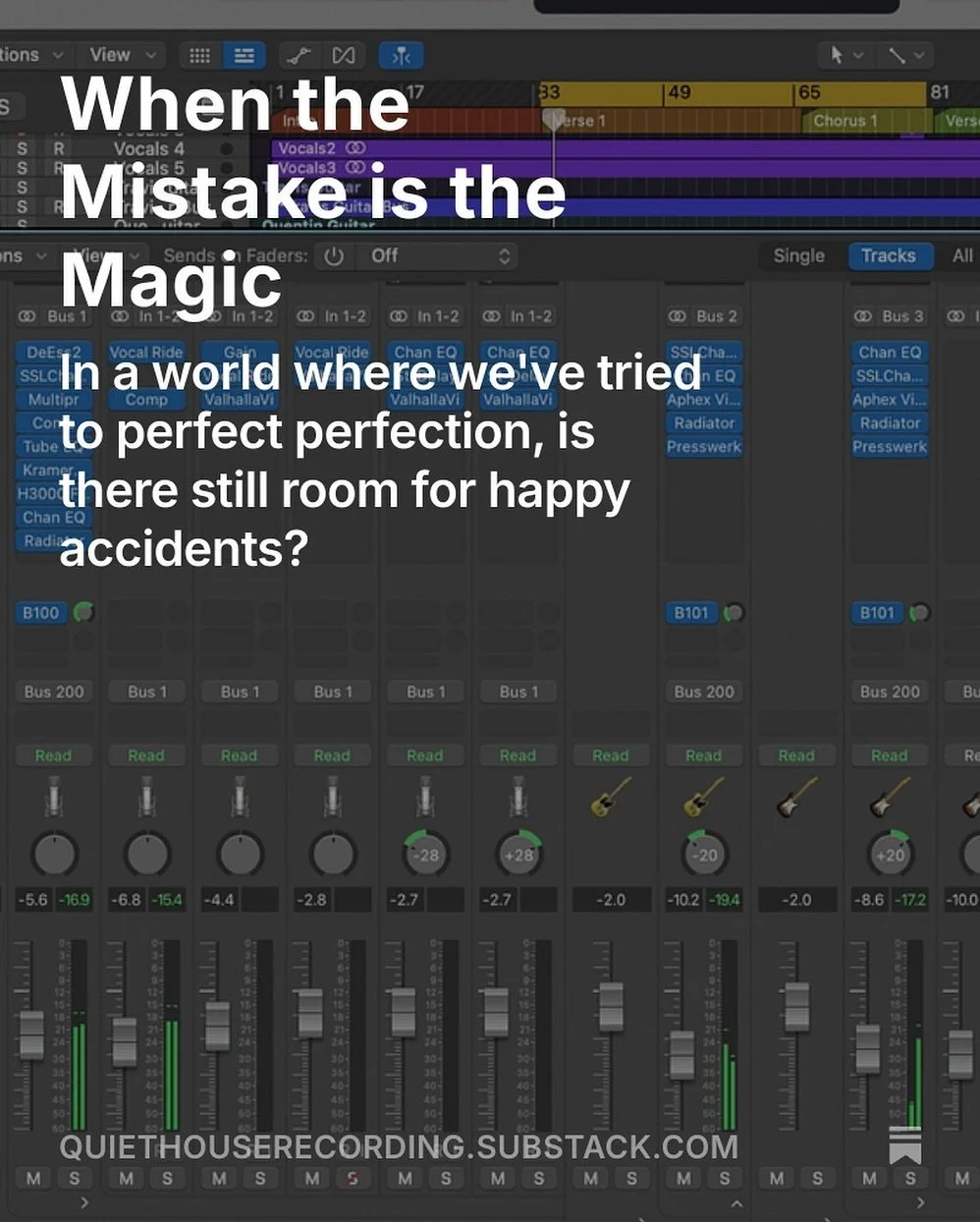 I&rsquo;ve been building an archive of the last 15 years of my work. Hundreds of sessions, mixes, stems, photos, scribbled track sheets. Everything from DIY singles to full-length records. It&rsquo;s been a while since I did something like this and w