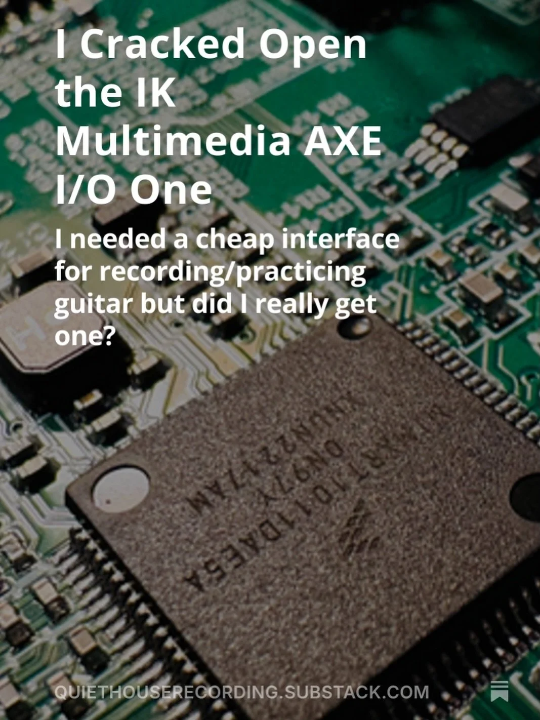 quiethouserecording.substack.com &mdash; On paper and in my eyes, it has exactly what I needed: Instrument jack, input gain, decent headphone amp, lightweight, USB-C, bus powered. Then it had a few things that surprised me - Z-Tone variable impedance
