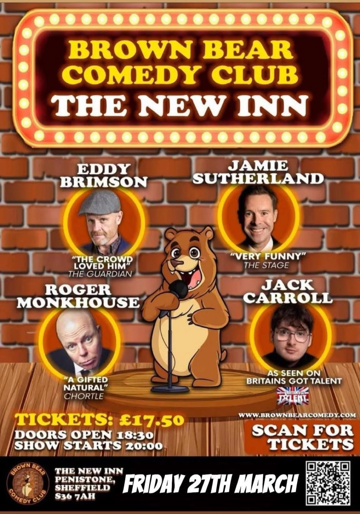 Comedy Night | Hosted by Brown Bear Comedy Club