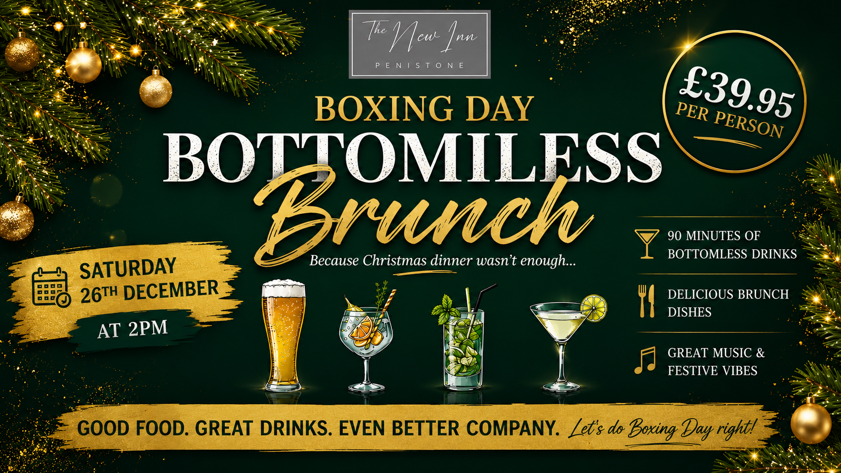 Boxing Day Bottomless Brunch