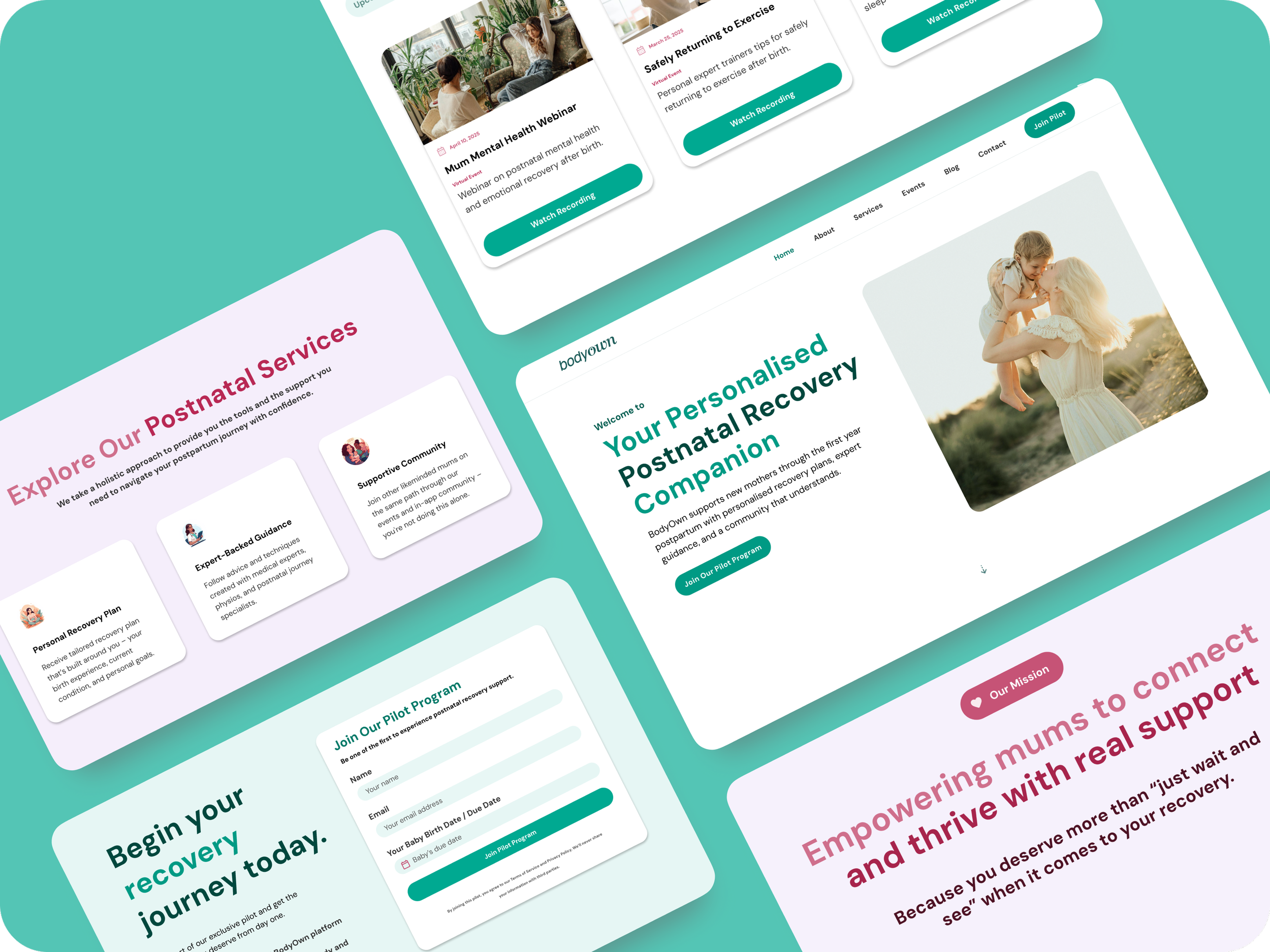 Health-Tech Postnatal Recovery Platform