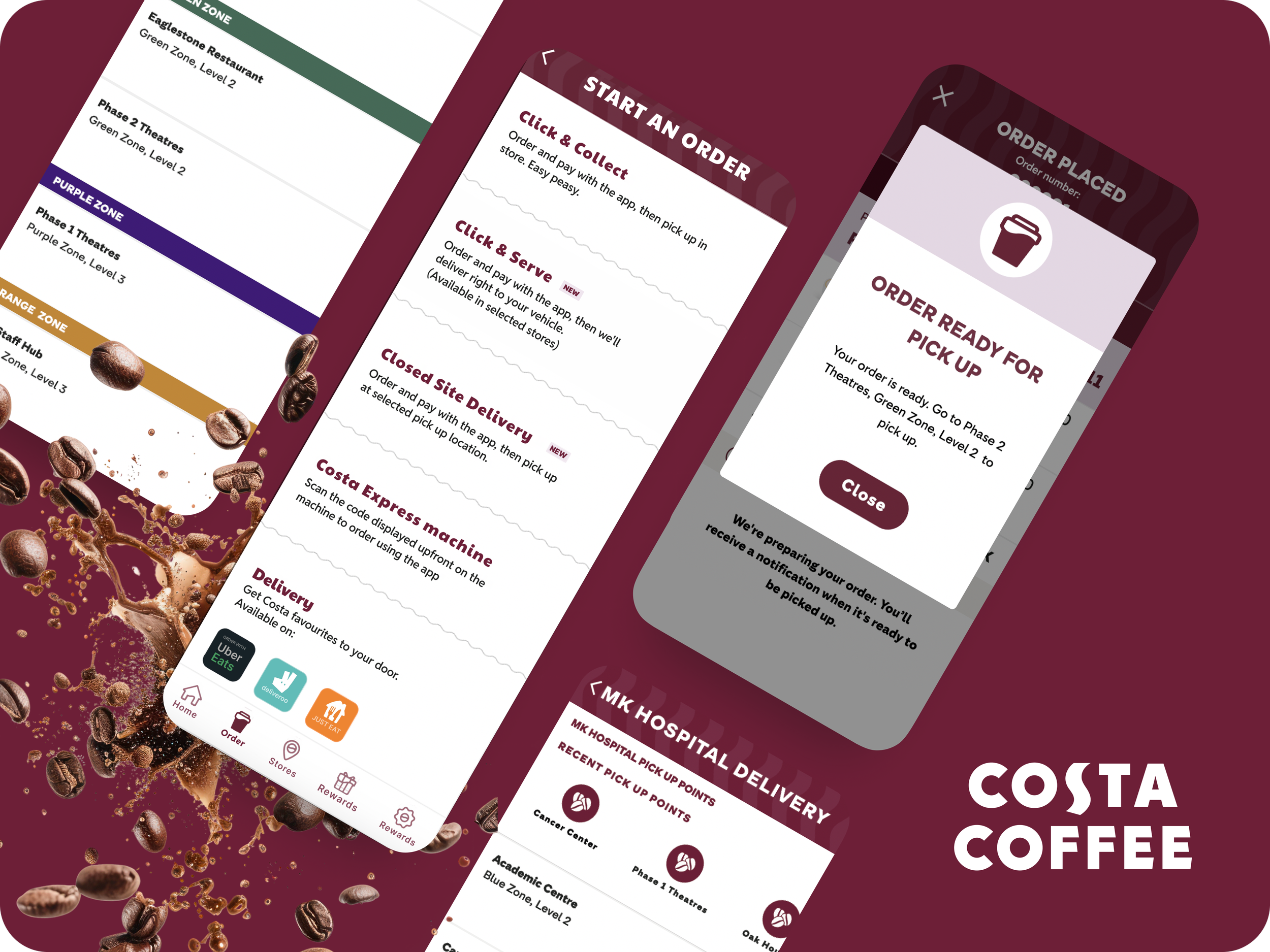 Costa In-Hospital Delivery App