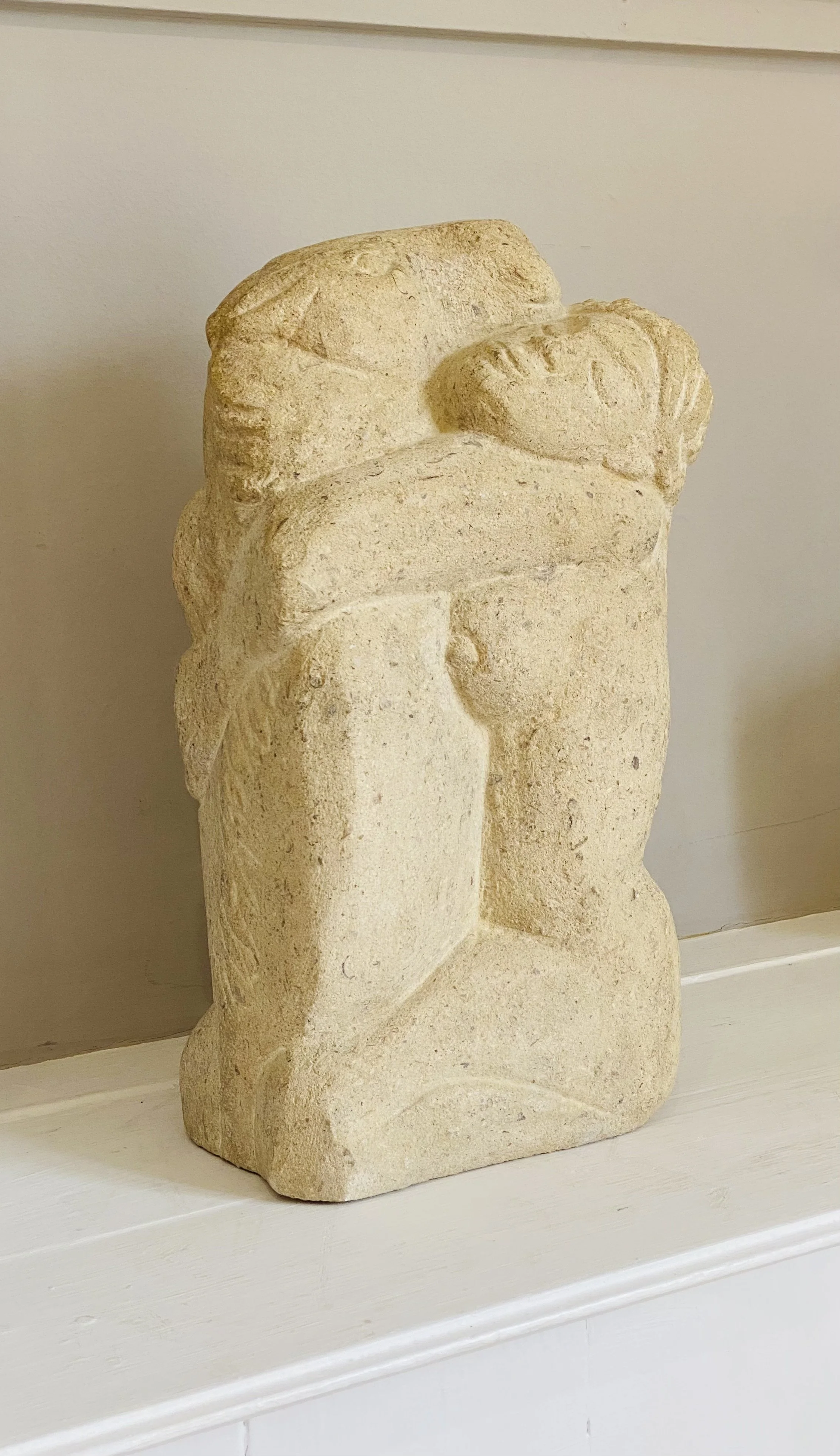 'Woman & Horse' Nicholas Pratt, Ancaster Stone 20cm x 39cm £2200.00