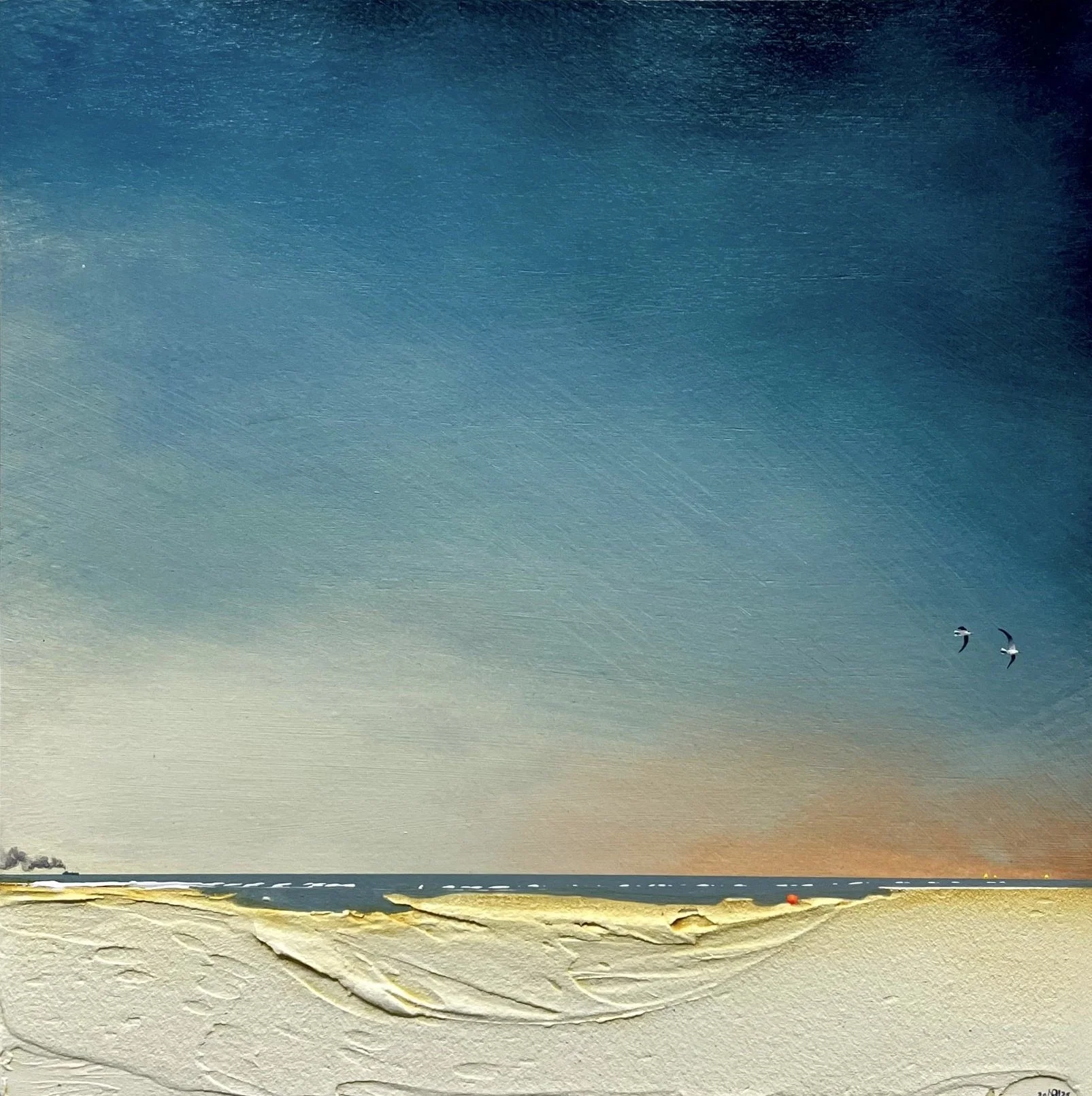 'Strand 42' acrylic on board 29cm x 29cm framed £395.00